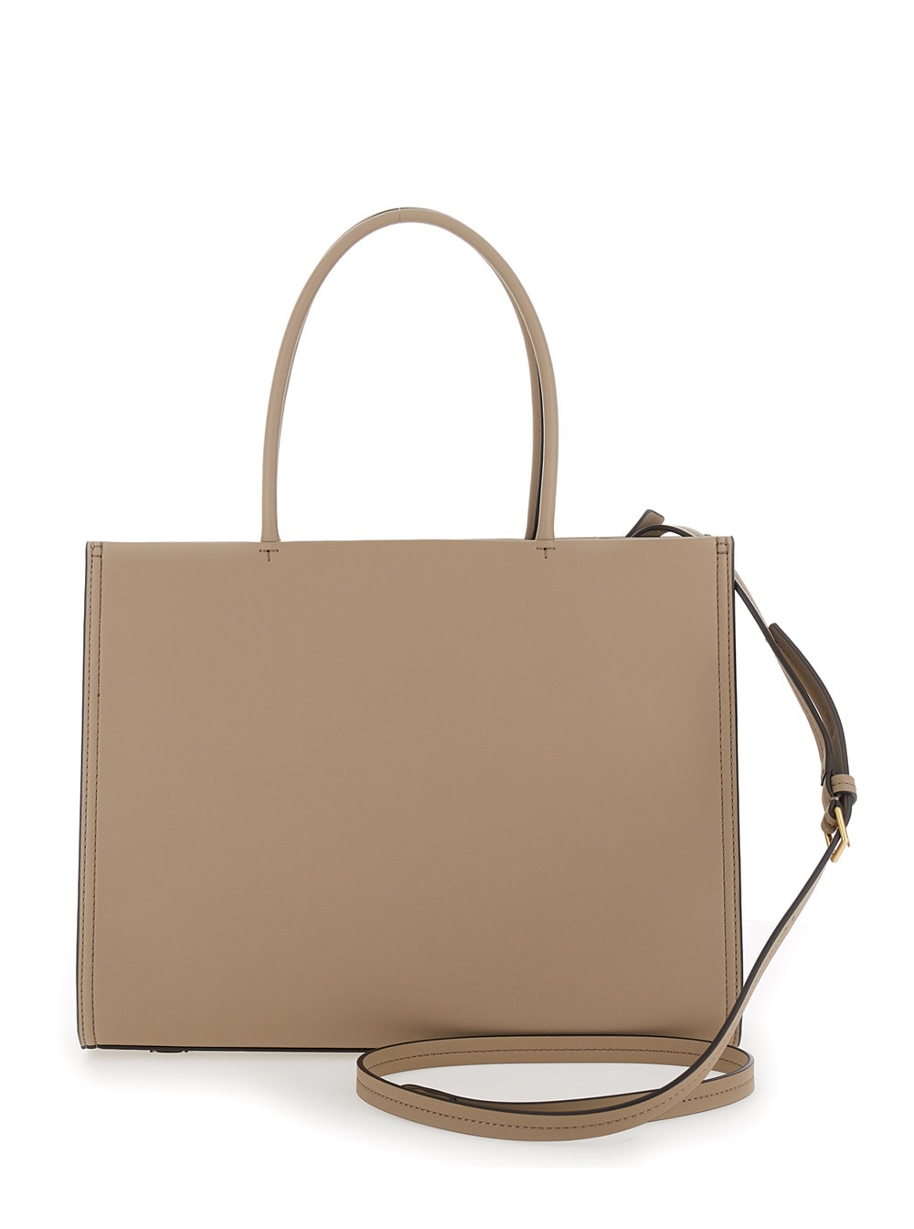 Shop Tory Burch Ella Beige Tote Bag In Eco-leather Woman