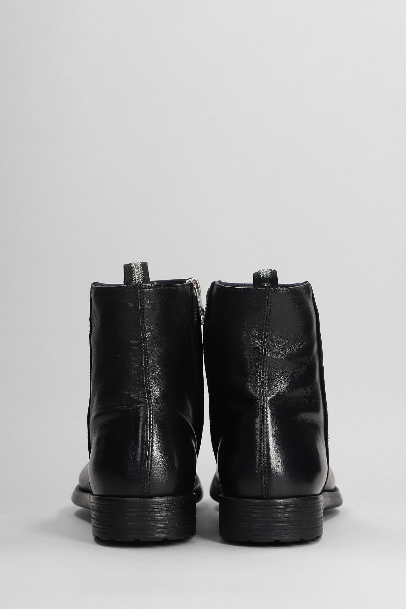 Shop Officine Creative Hive 010 Ankle Boots In Black Leather