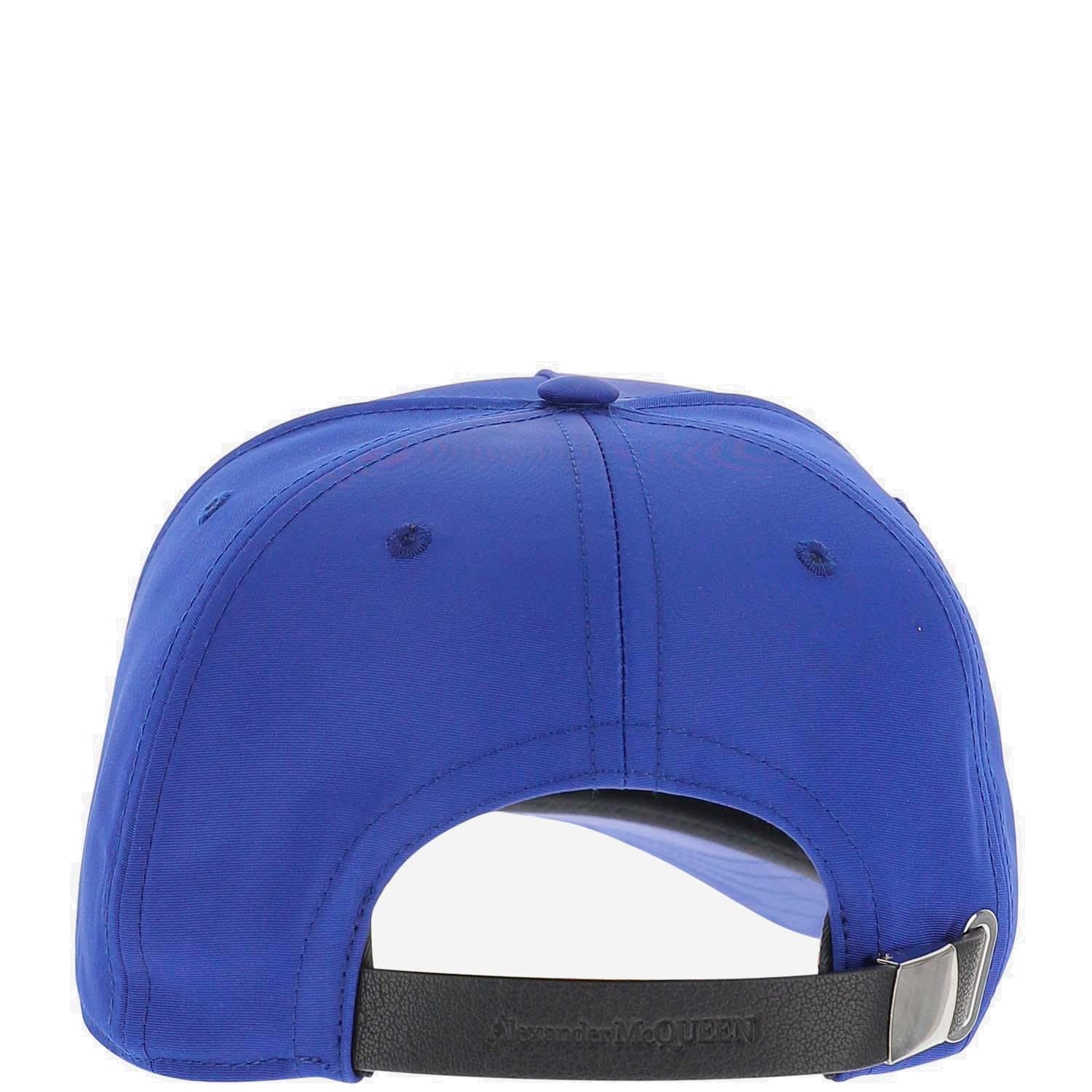 Alexander Mcqueen Graffiti-print Baseball Cap In Blue