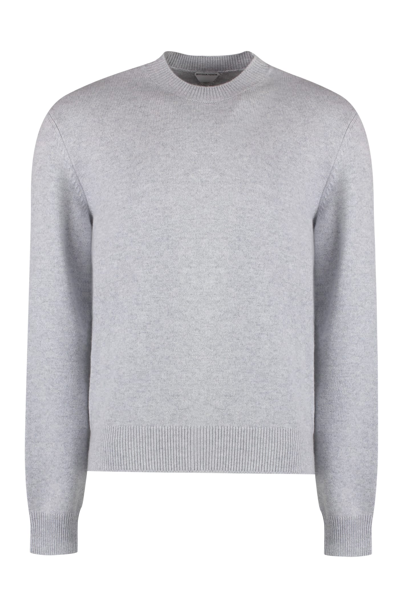 Shop Bottega Veneta Crew-neck Cashmere Sweater In Melange