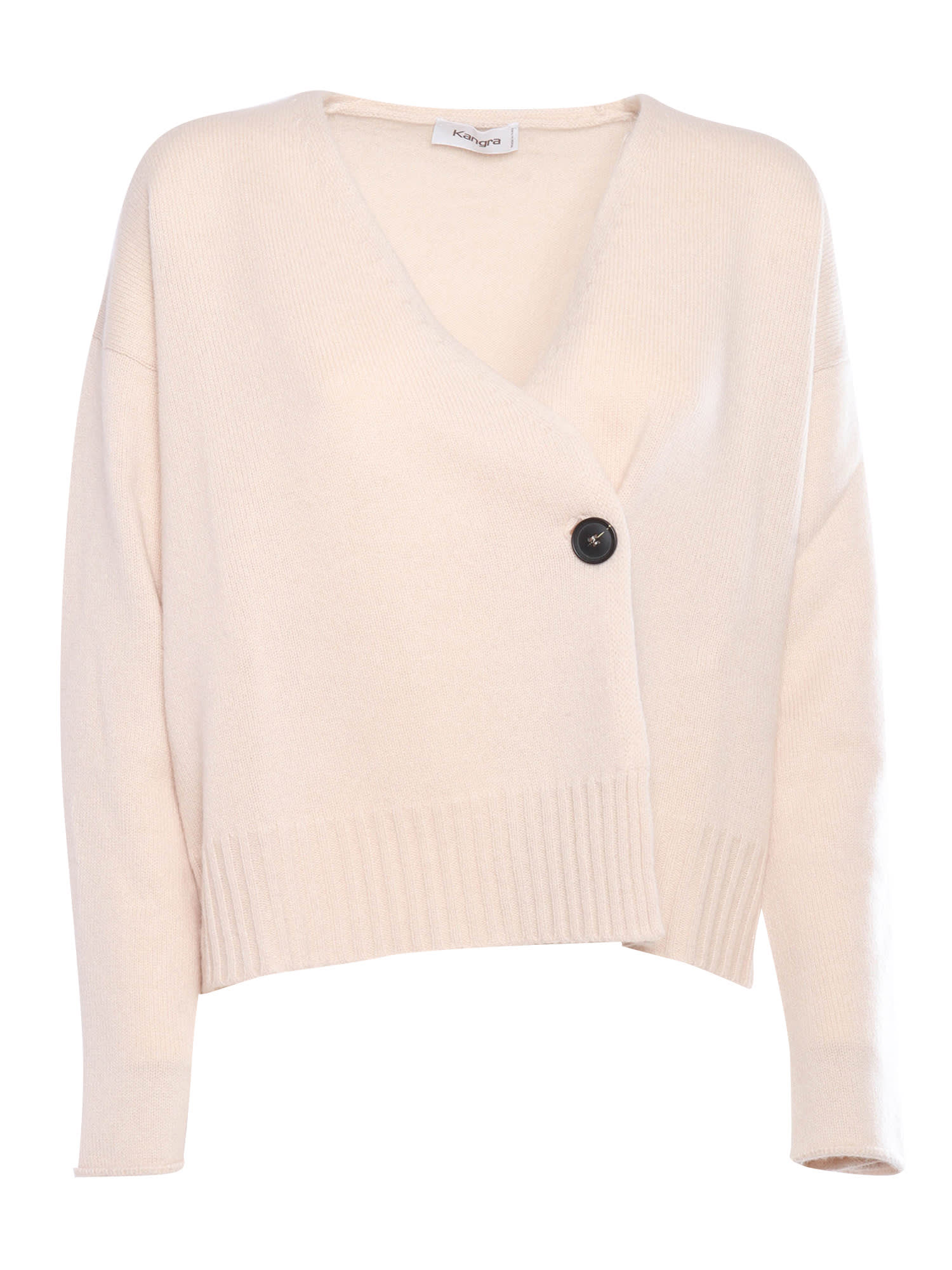 Shop Kangra Boxing Cardigan In White