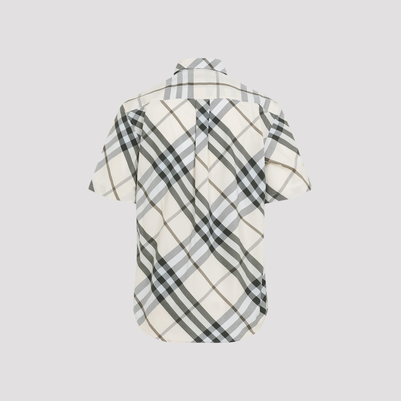 Shop Burberry Shirt In Alabaster Ip Check