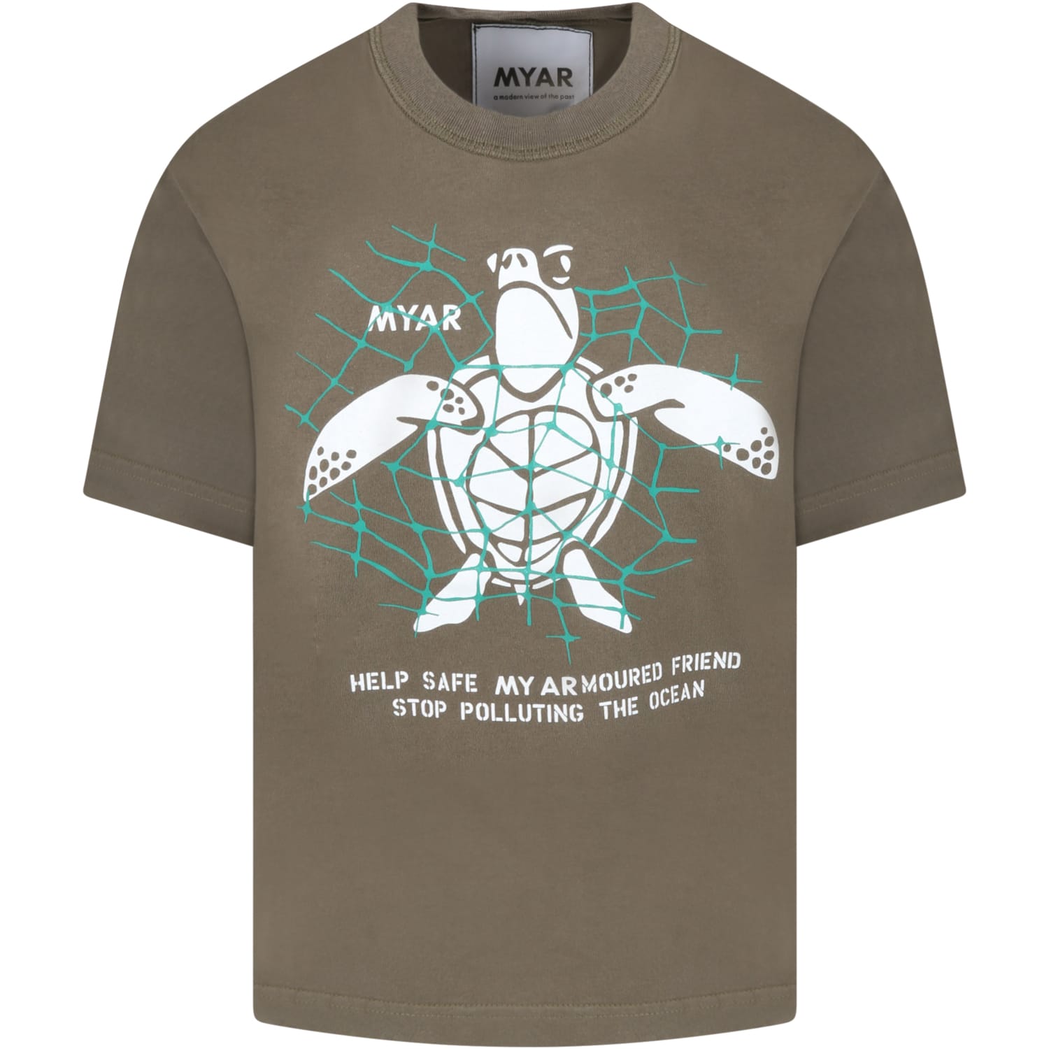 MYAR Green T-shirtr For Boy With Turtle