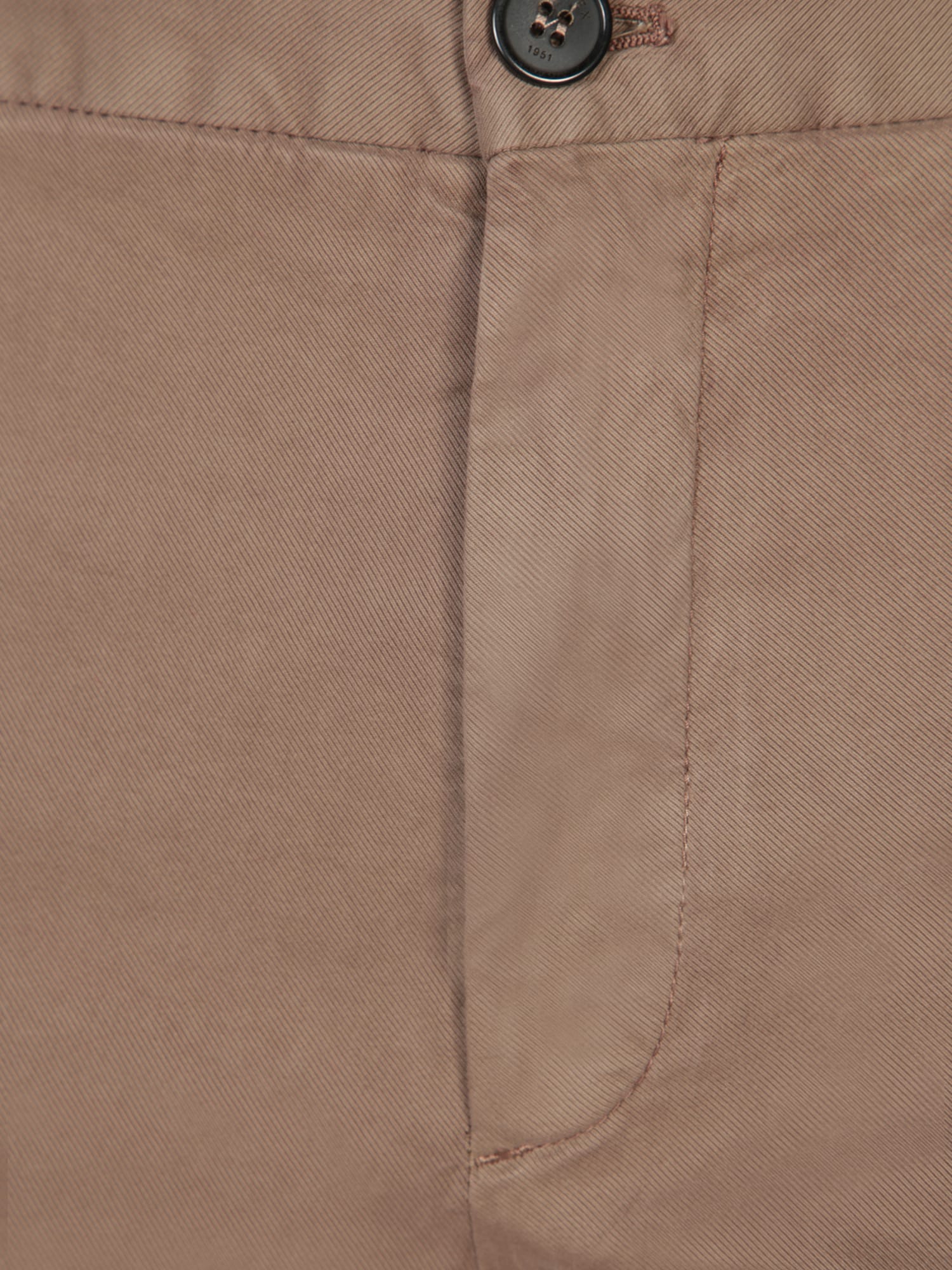 Shop Incotex Beige Cotton Slim Fit Pants