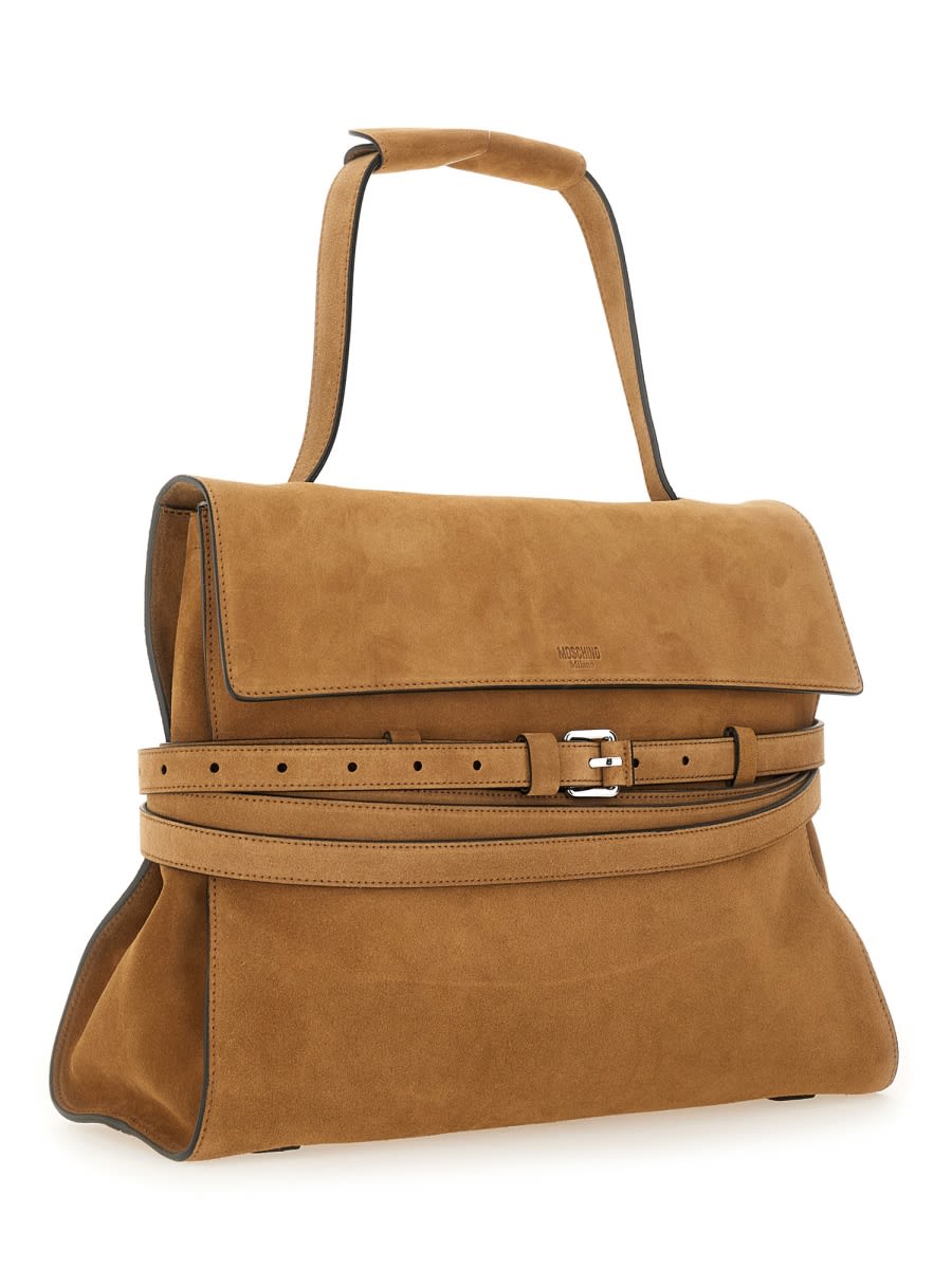 Moschino Tie Me Medium Bag In Orange