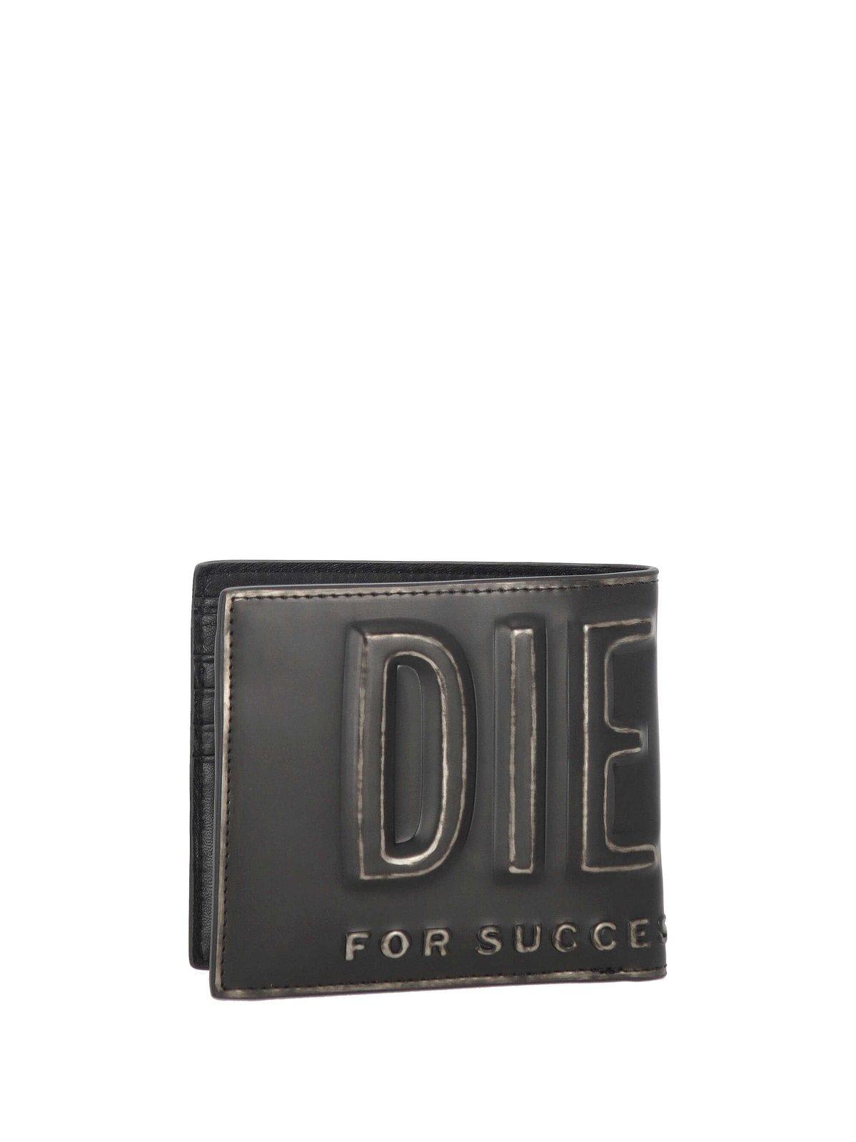 Diesel Men Bifold Wallet With 3d Logo