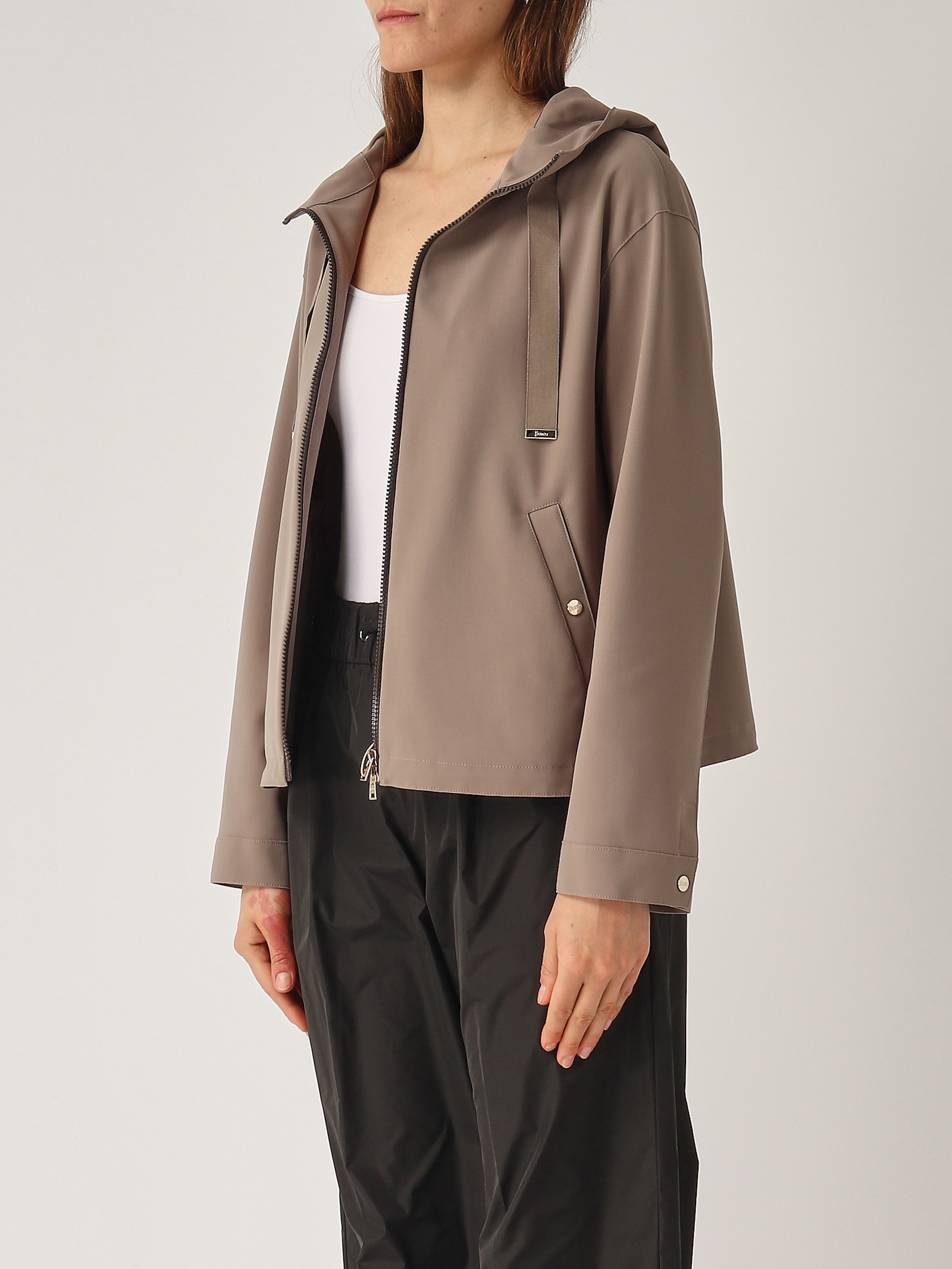 Herno Giacca Corta First Act Jacket In Tortora
