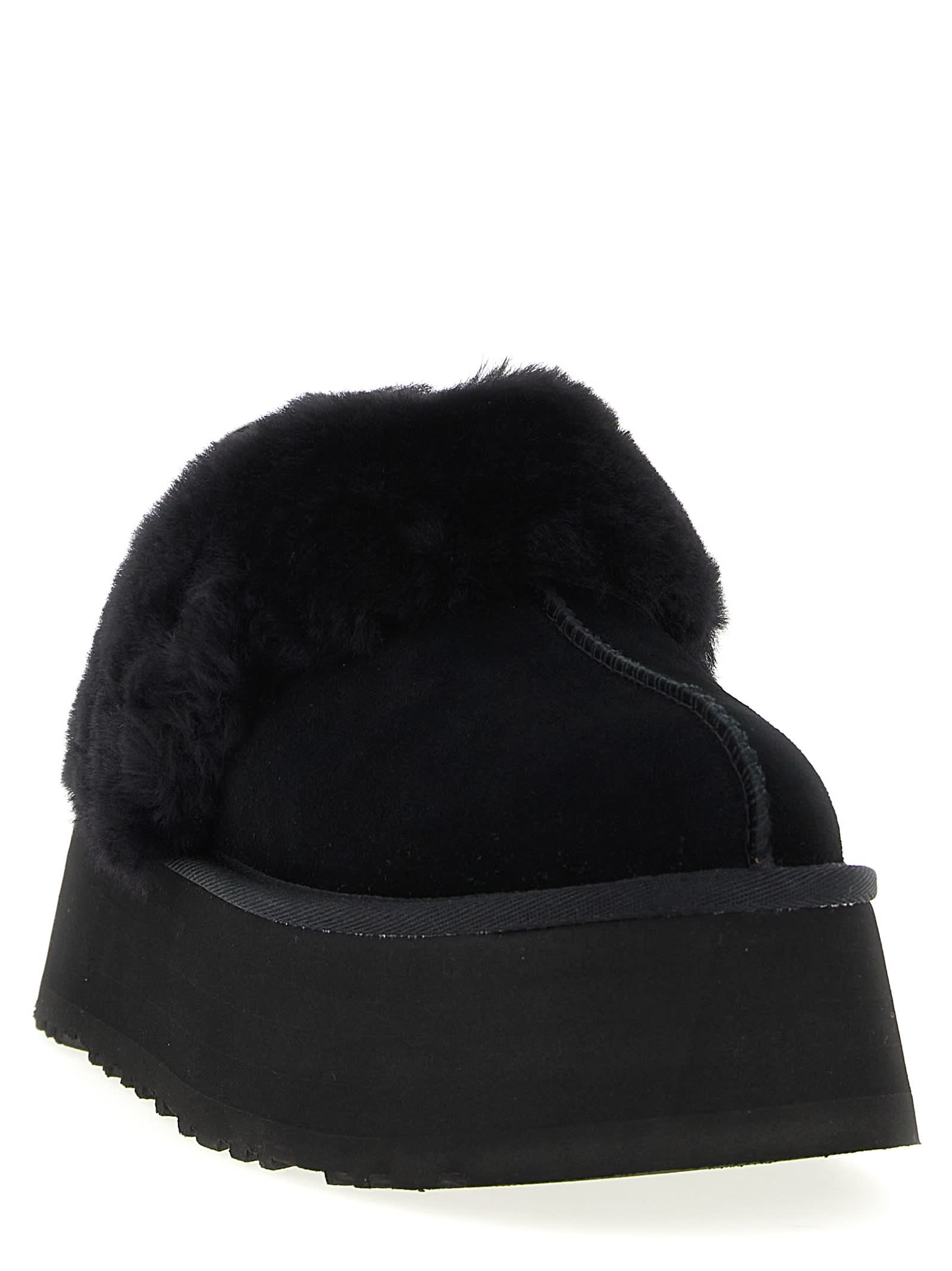 Ugg W Funkette Suede Slip-on Shoe In Black