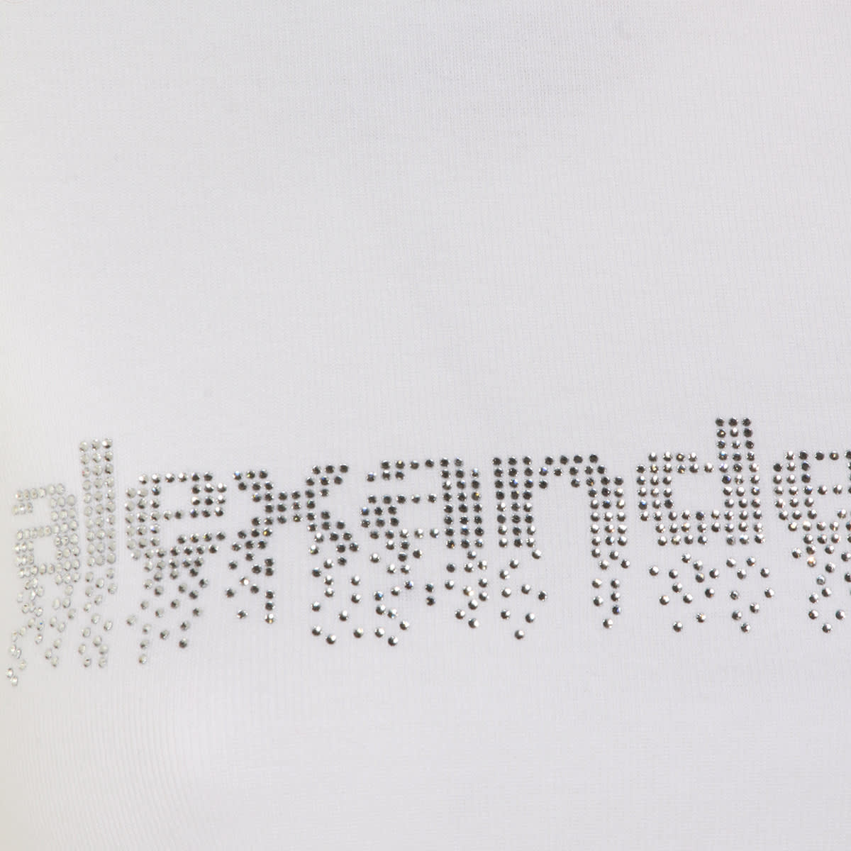 Alexander Wang White Cotton T-shirt In White