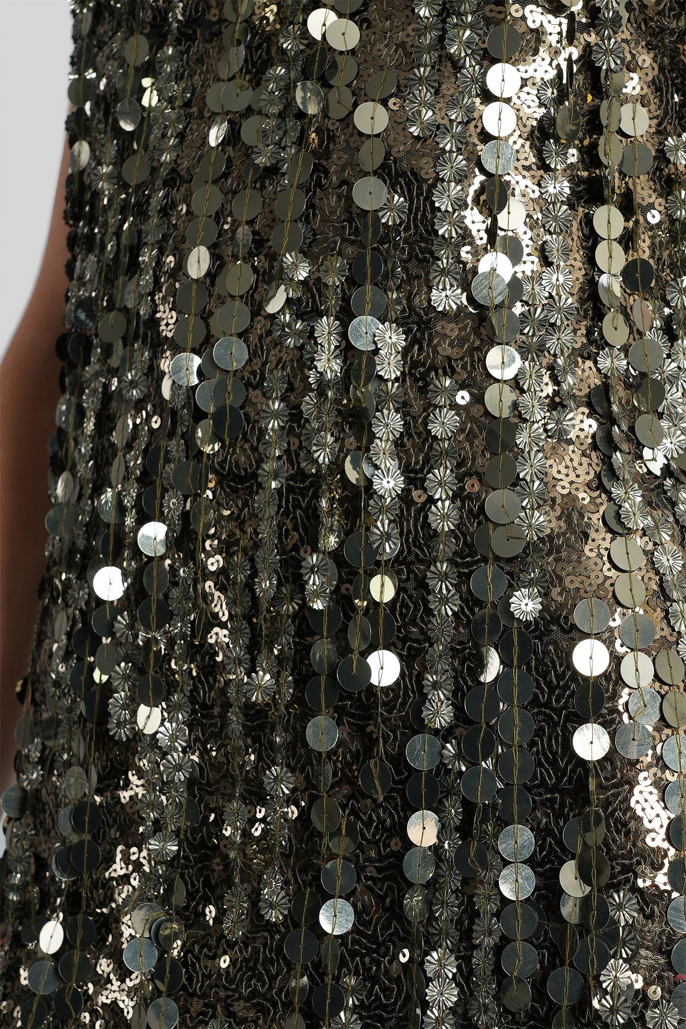 Blumarine Sequin-embellished Mini Dress In Green