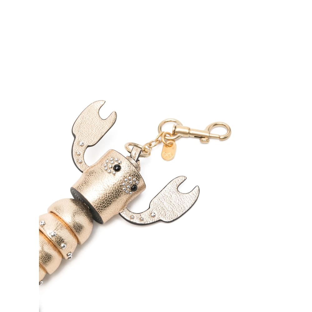 Anya Hindmarch Keyring In Gold