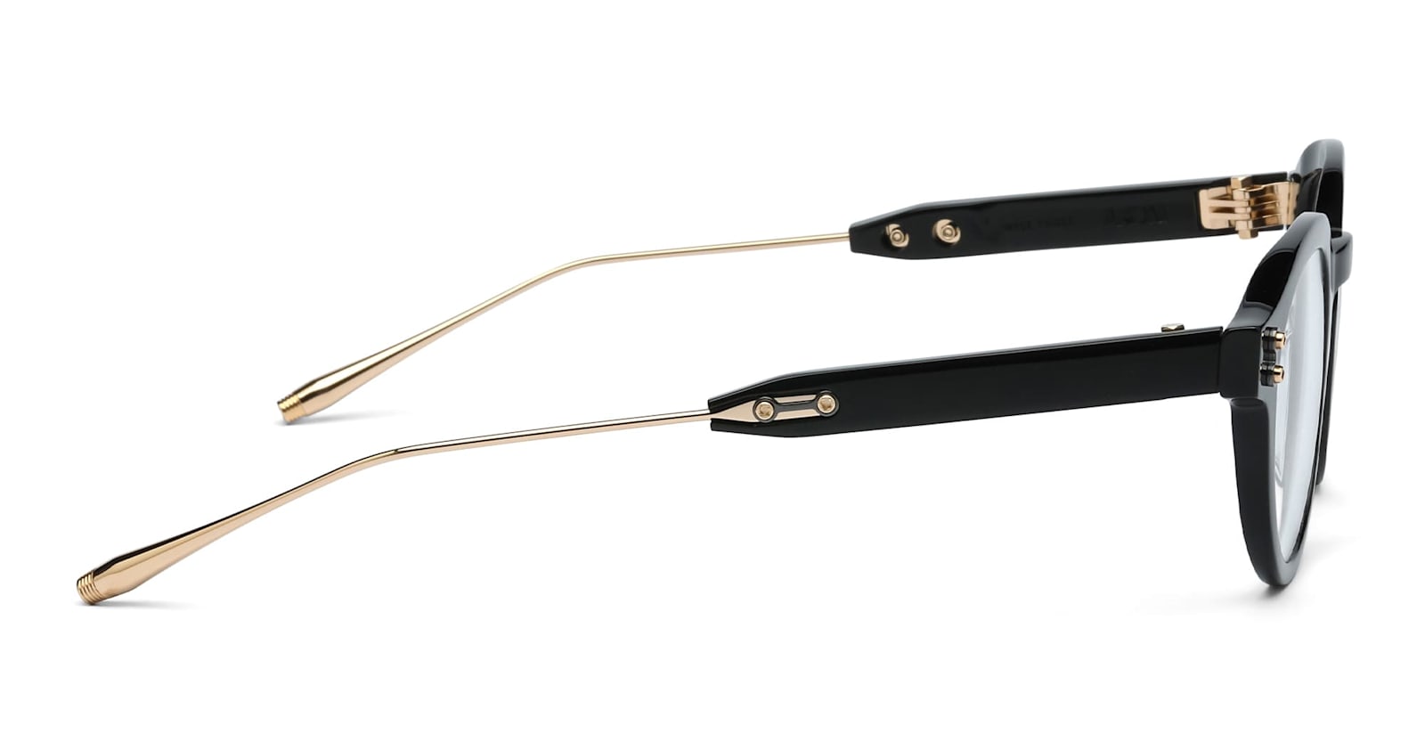 Akoni Wise Three - Black / 12k Gold Rx Glasses In Black/gold