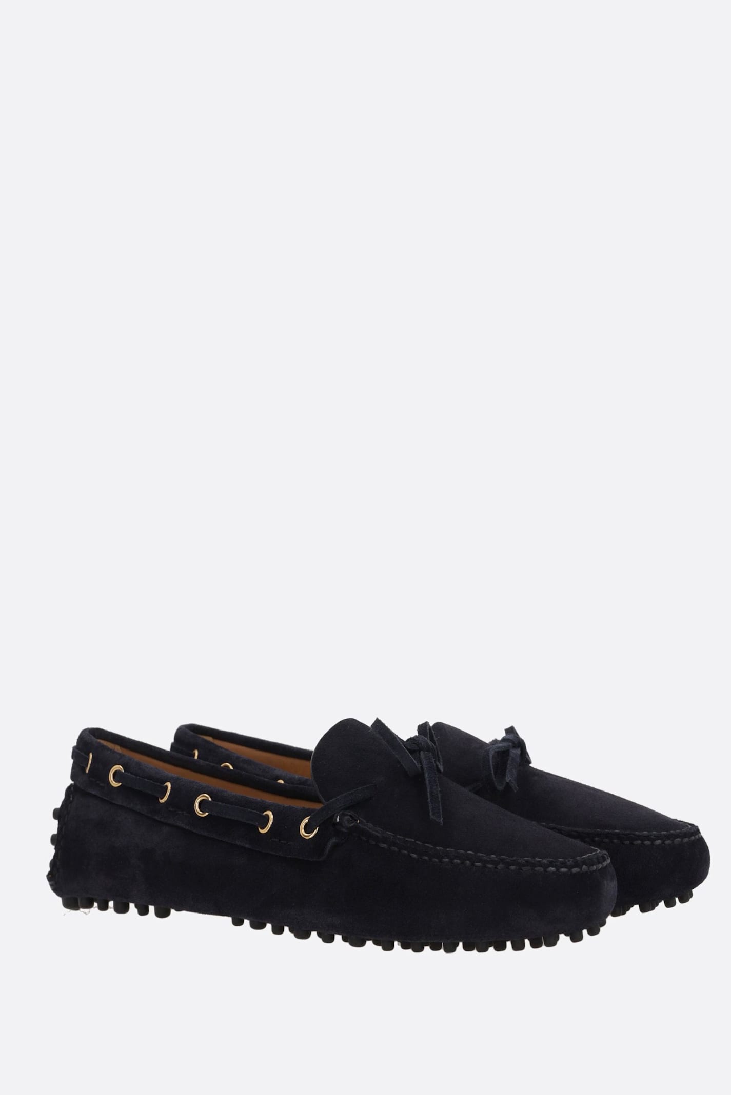 Car Shoe Suede Driving Loafers In Blue
