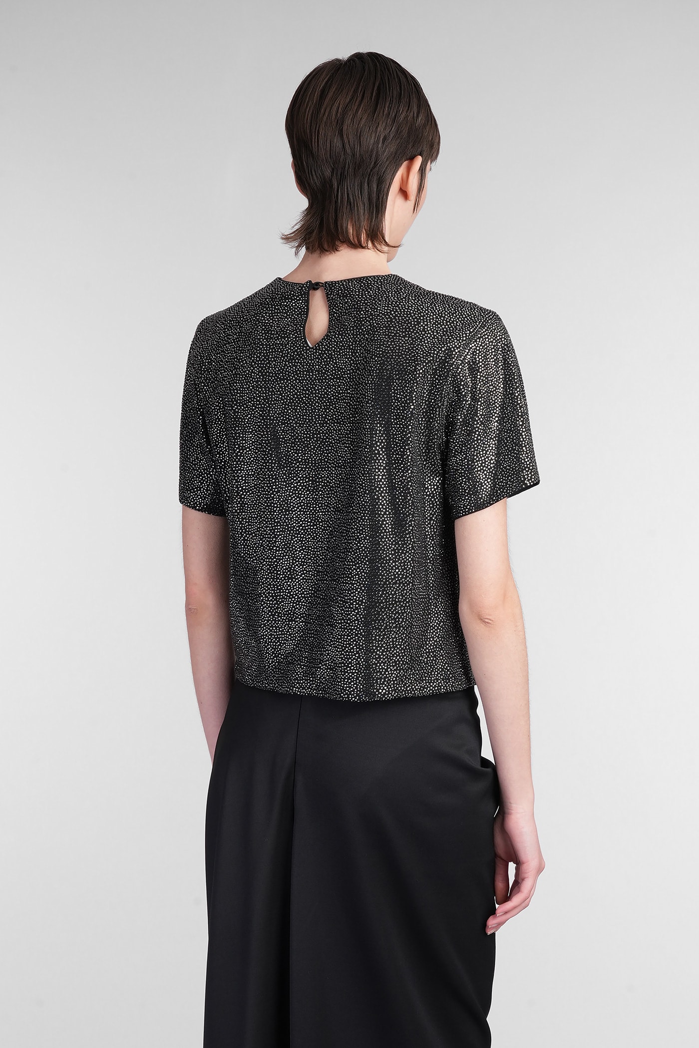 Shop Giuseppe Di Morabito T-shirt In Black Viscose