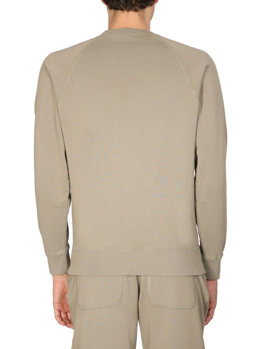 Shop Tom Ford Long-sleeved Crewneck Sweatshirt In Military Green