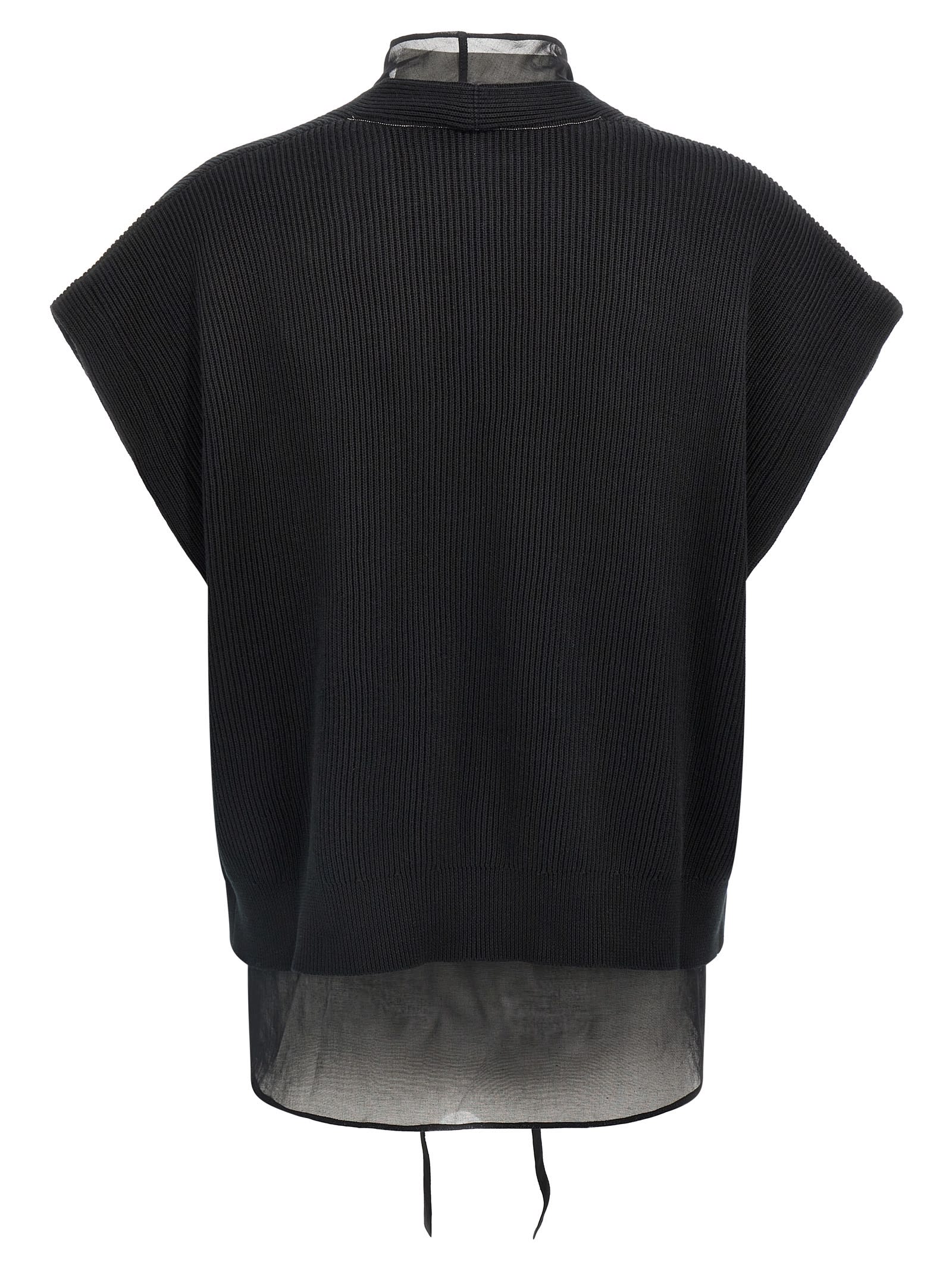 BRUNELLO CUCINELLI LAYERED CARDIGAN