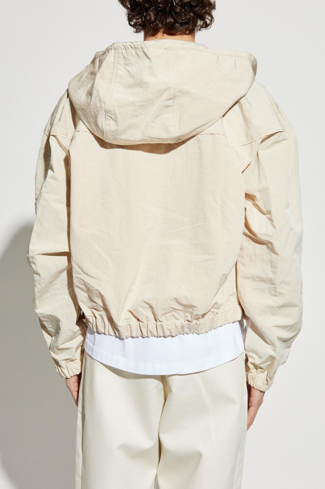 Jacquemus The Bateau Zip-up Windbreaker Jacket In Neutrals