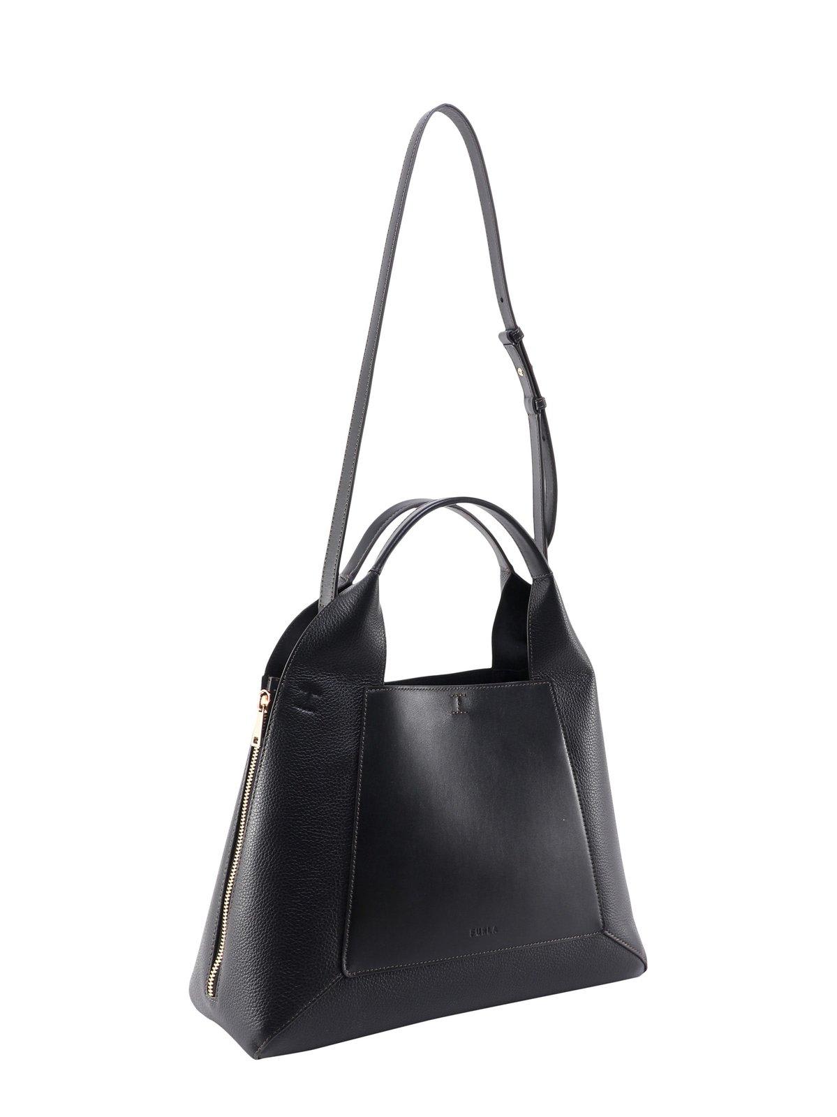 Furla Gilda L Top Handle Bag In Nero+marmo C | ModeSens