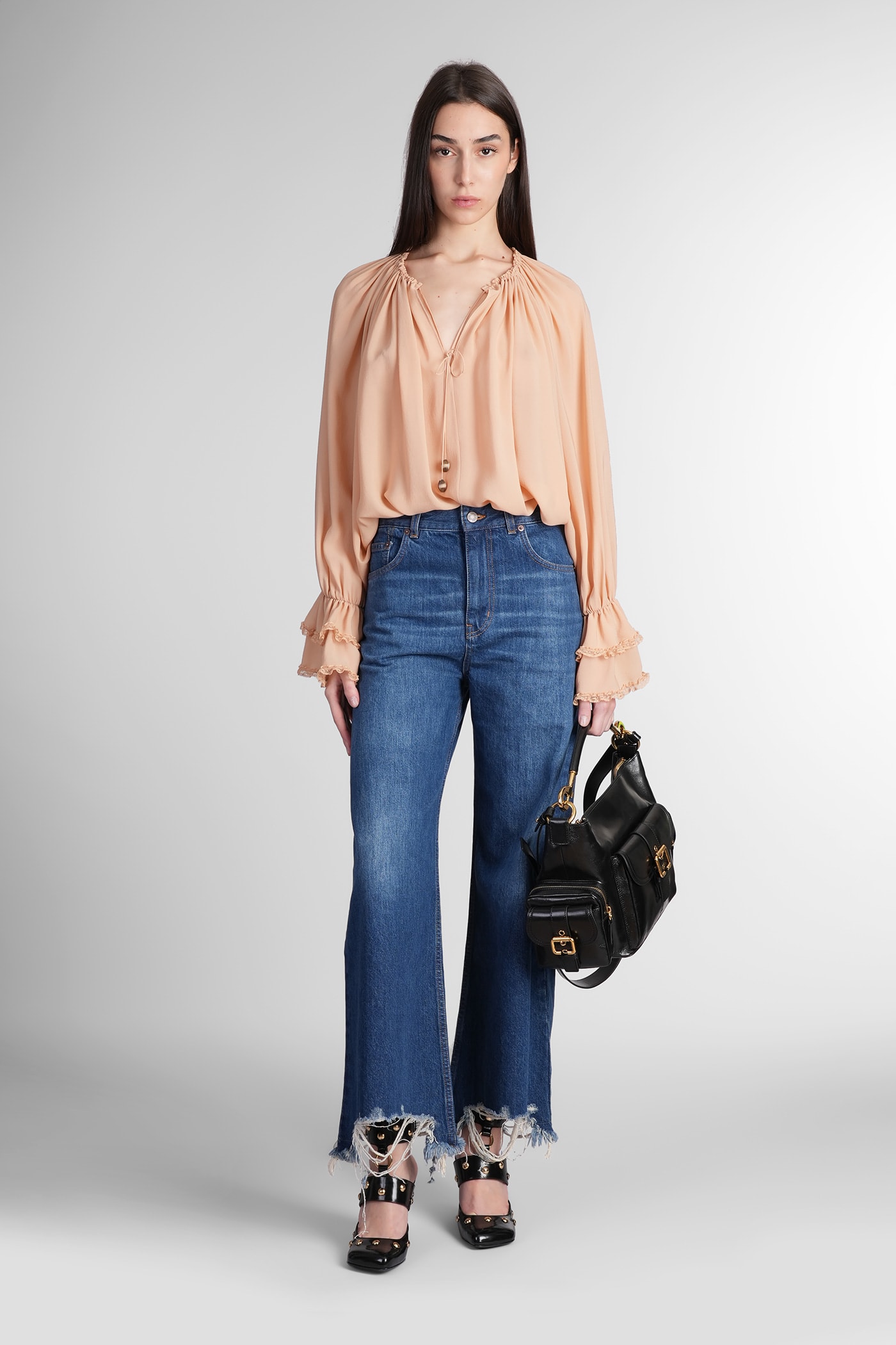 Shop Chloé Jeans In Blue Denim