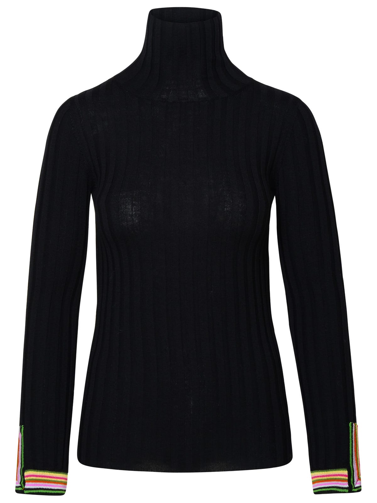 Shop Etro Black Wool Turtleneck Sweater