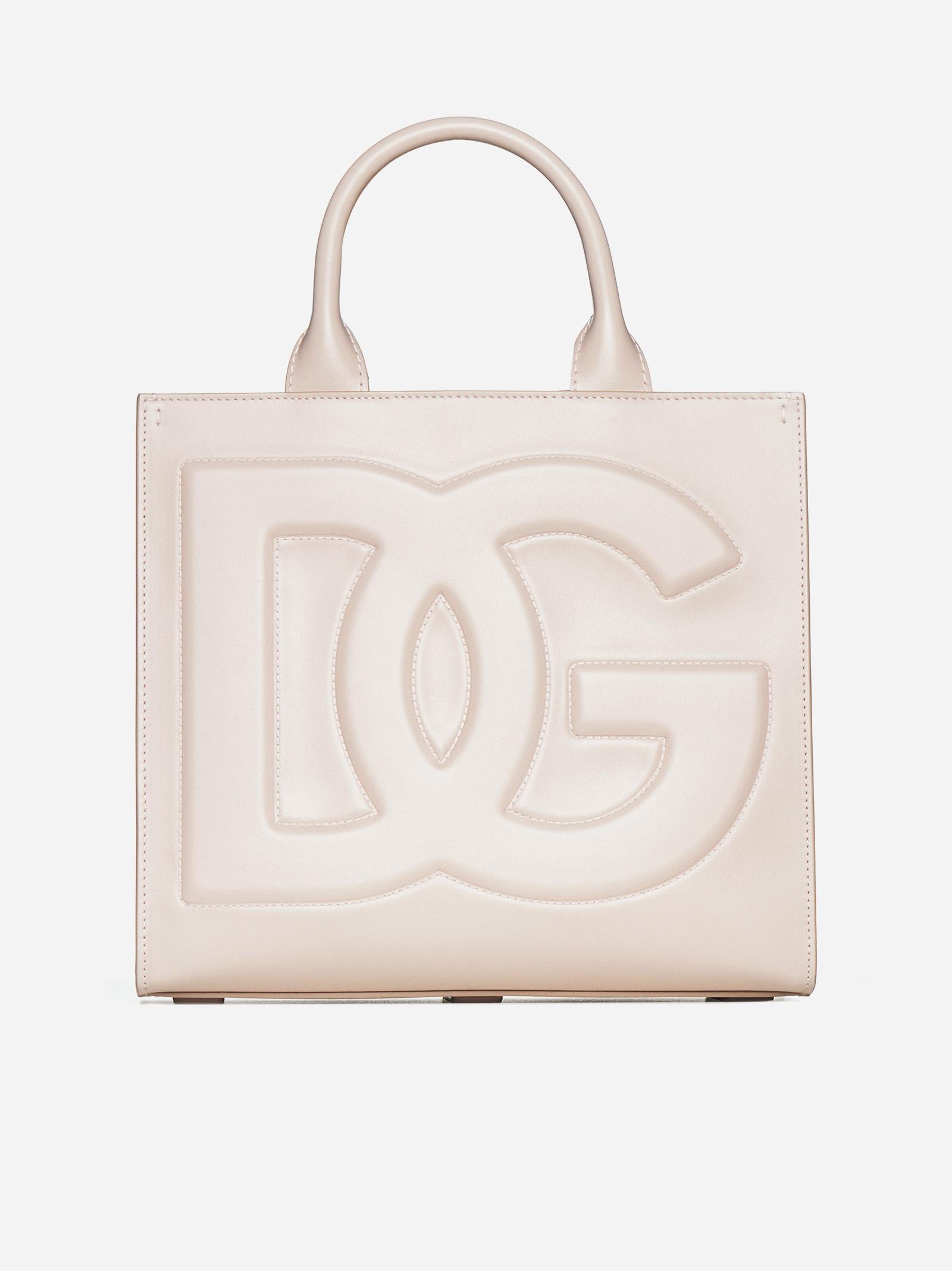 Shop Dolce & Gabbana Dg Daily Leather Tote Bag In Rosa Tenue