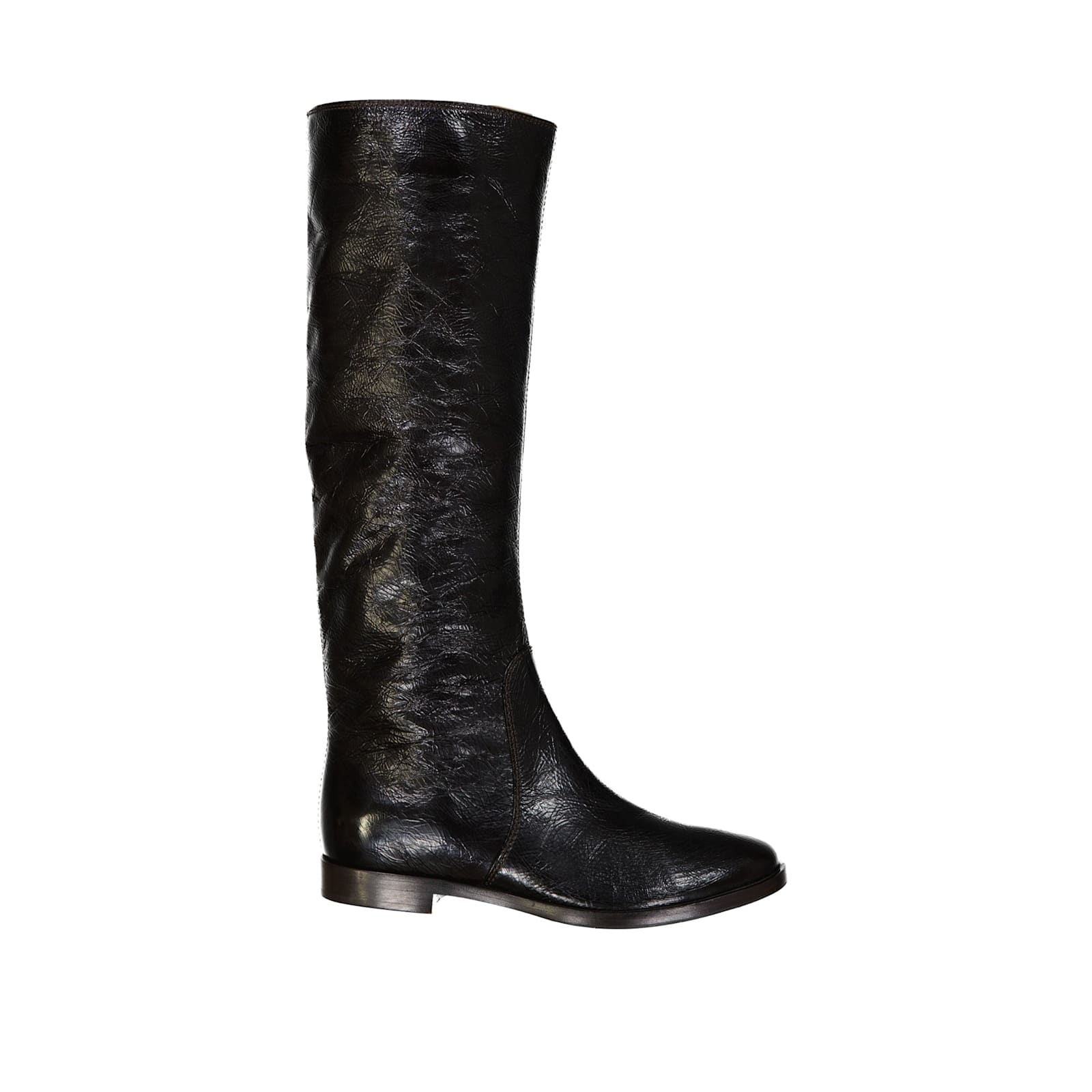 Sergio Rossi Leather Boots In Black