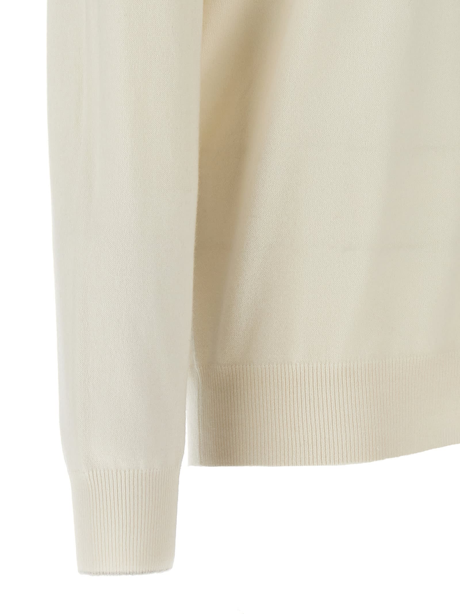 Shop Brunello Cucinelli Cashmere Turtleneck Sweater In Panamanebbia