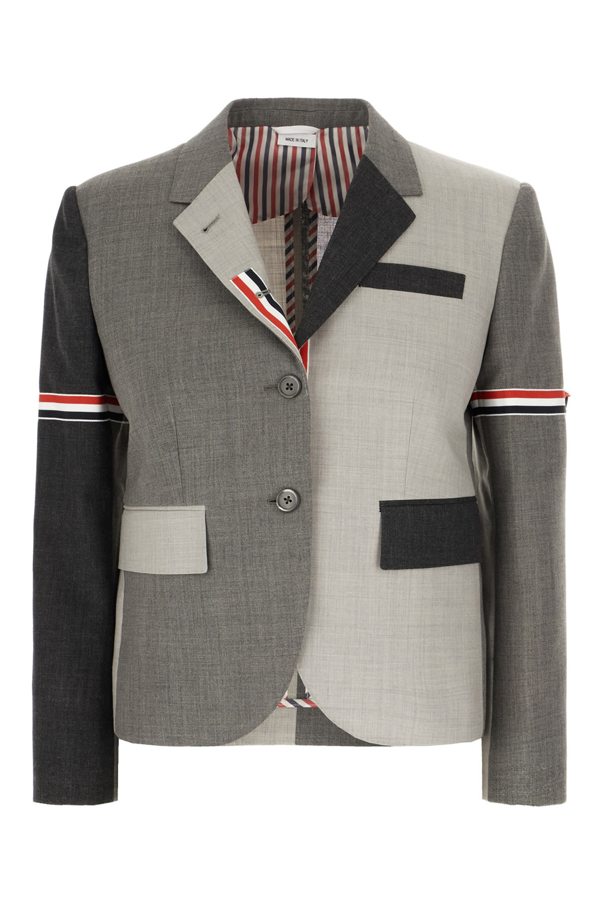 Thom Browne Mix And Match Patch Pocket Blazer In Multi