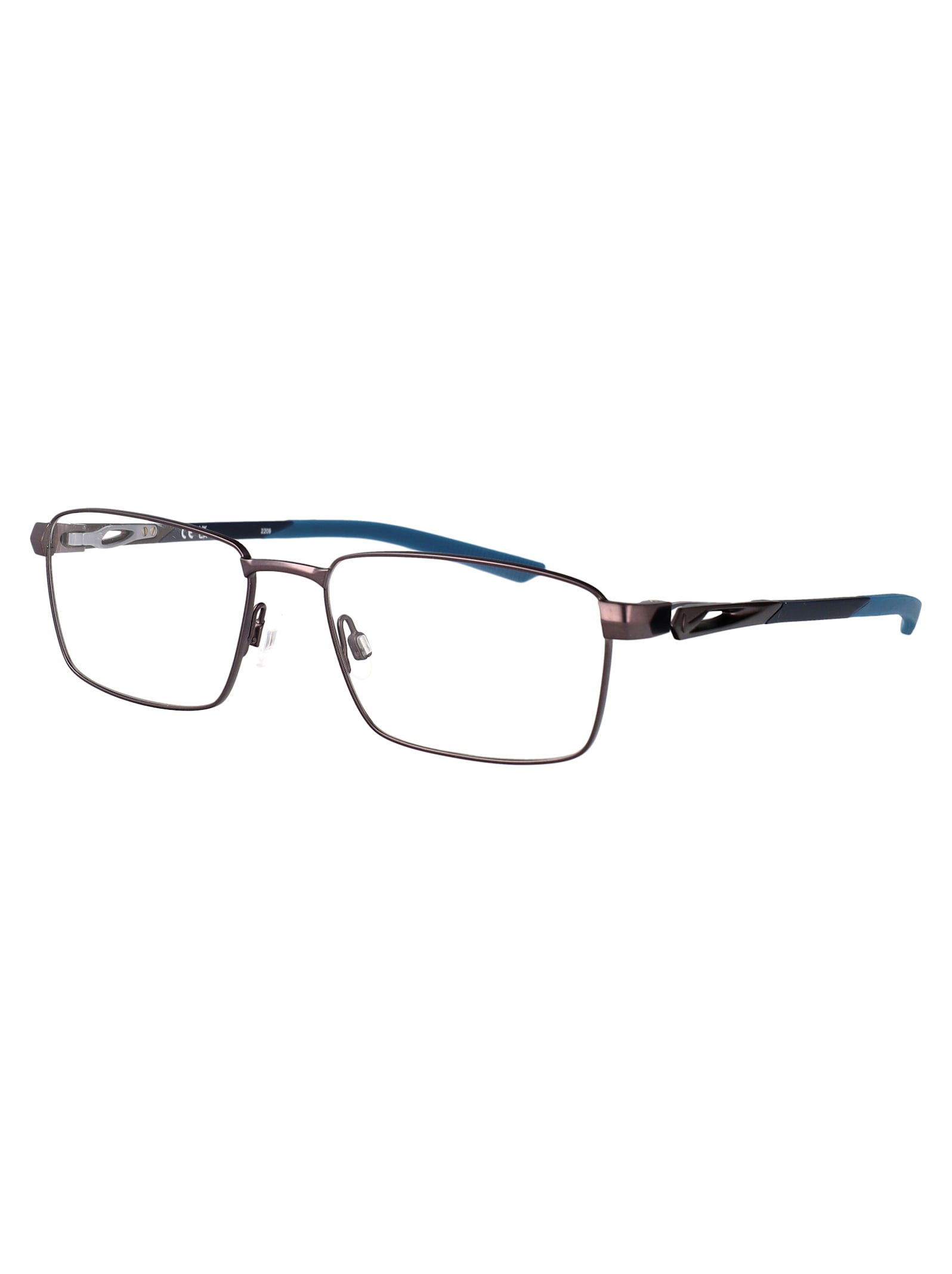 Nike Satin Gunmetal Metal Glasses In Gray