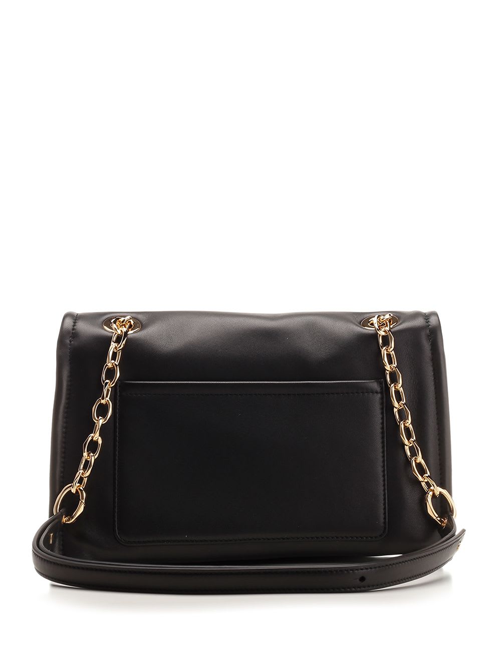 Valentino Garavani Vlogo-signature Shoulder Bag In 0no Black