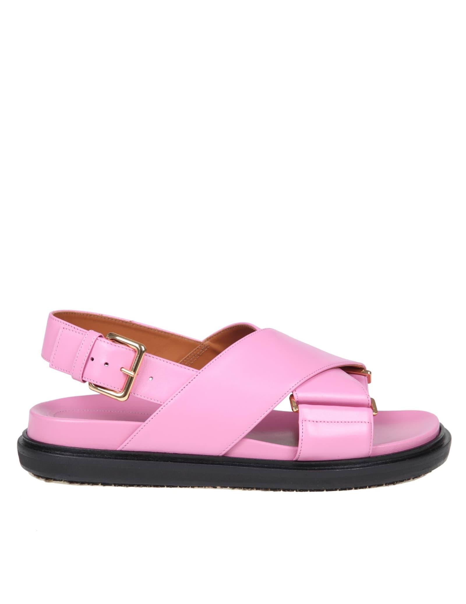 MARNI FUSSBETT SANDAL IN PINK COLOR LEATHER