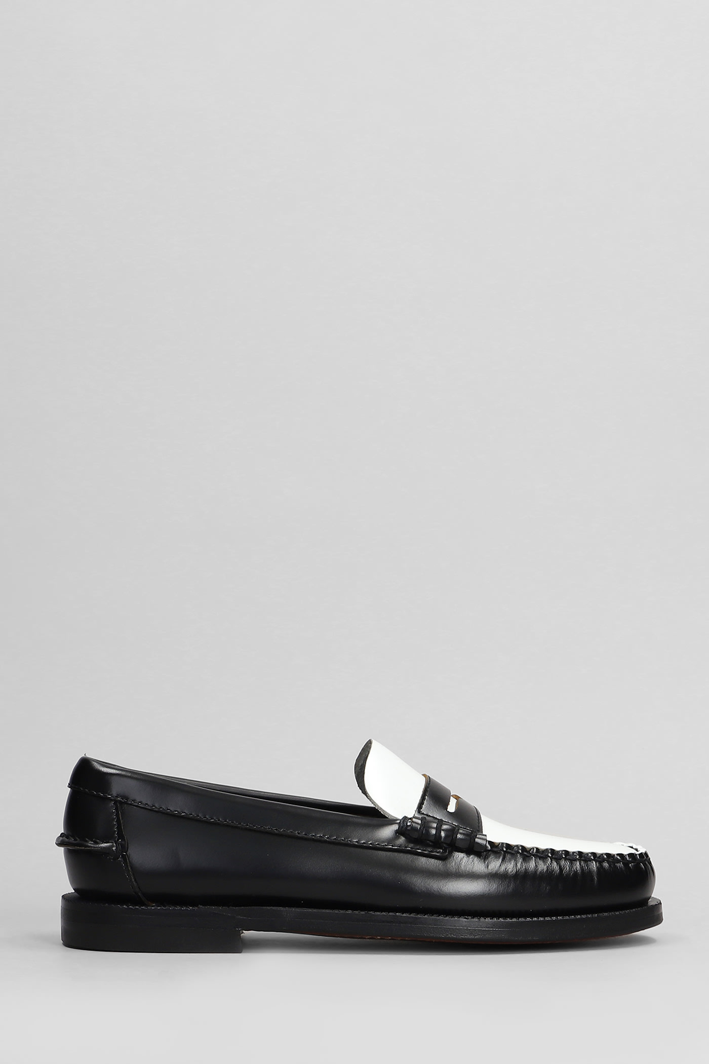 Shop Sebago Classic Dan Loafers In Black Leather