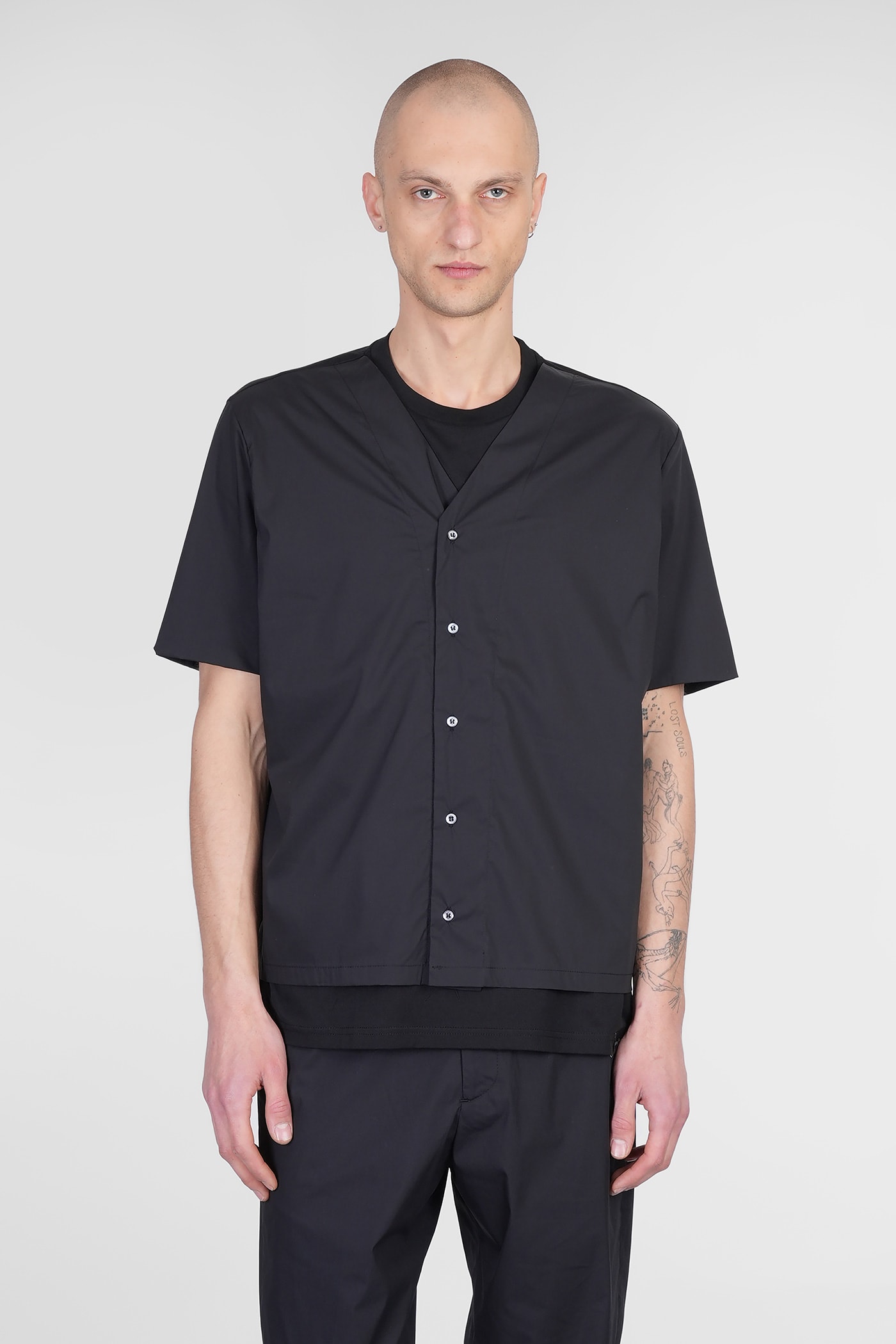 Shirt In Black Cotton