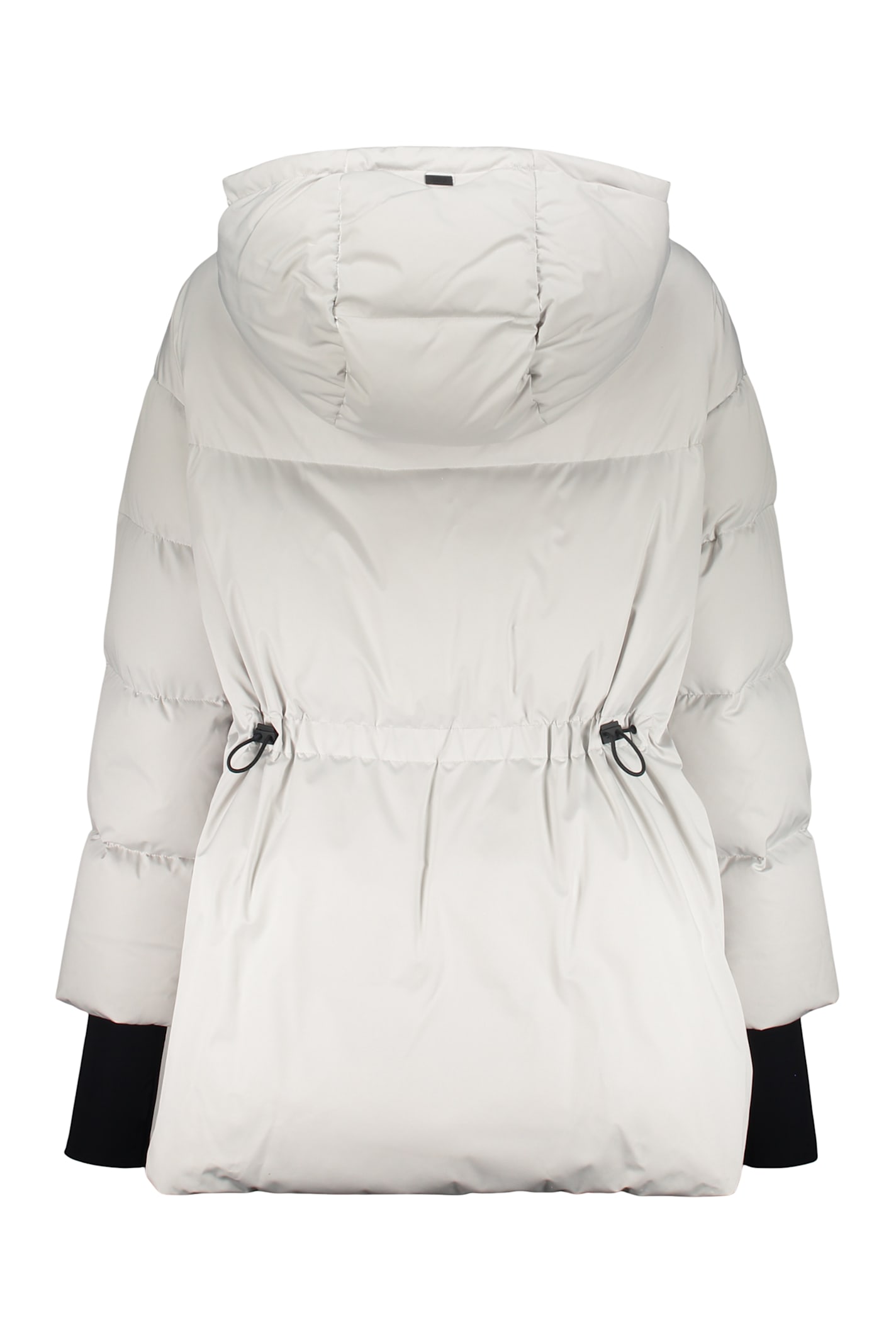 Herno Modern White Puffer Jacket With Hood And Zip In White