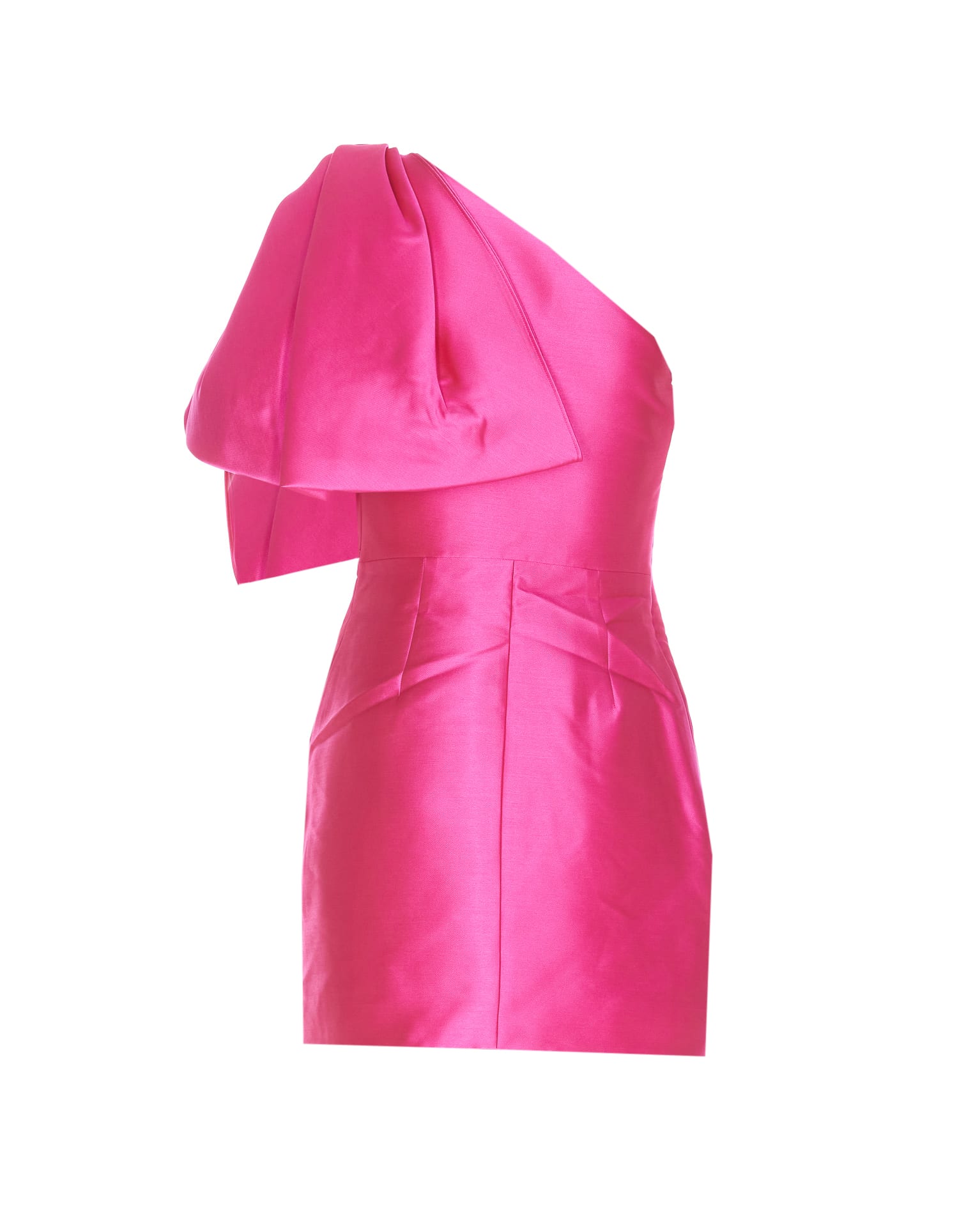 Shop Solace London Marcela Mini Dress In Fuchsia