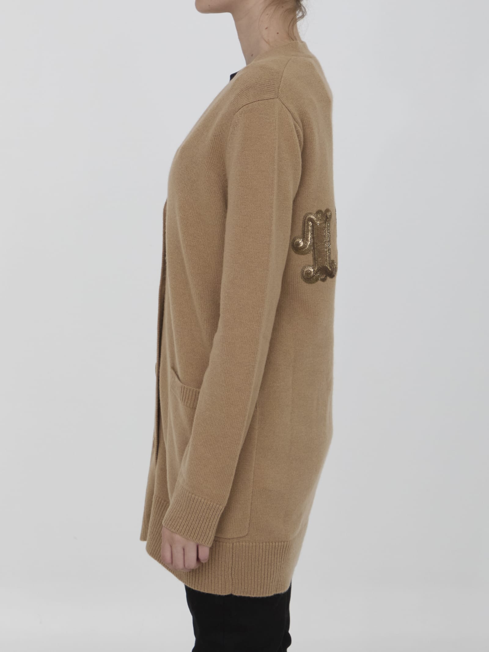 Shop Max Mara Villar Cardigan In Camel