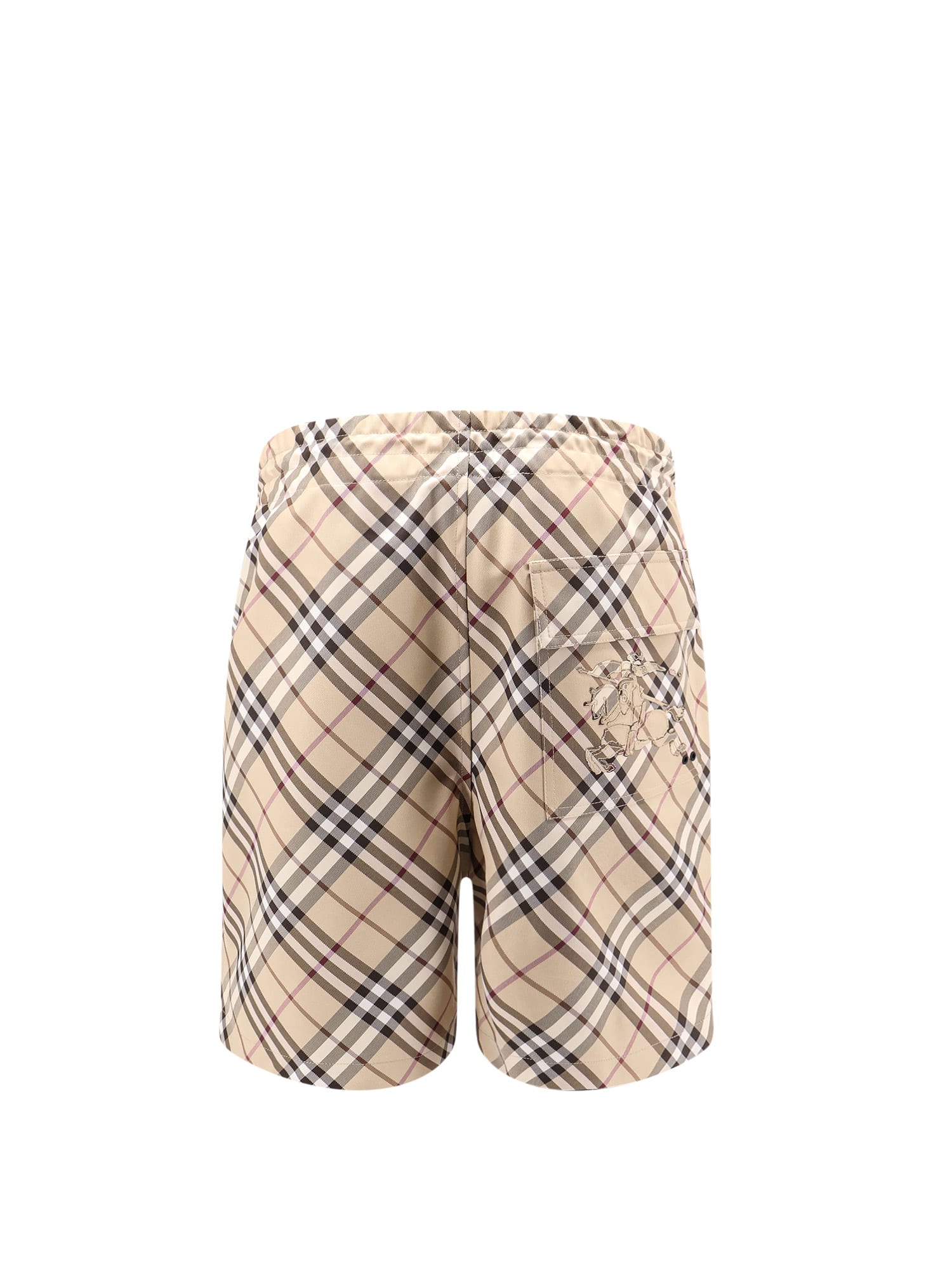 Burberry Vintage Check-pattern Shorts In Beige