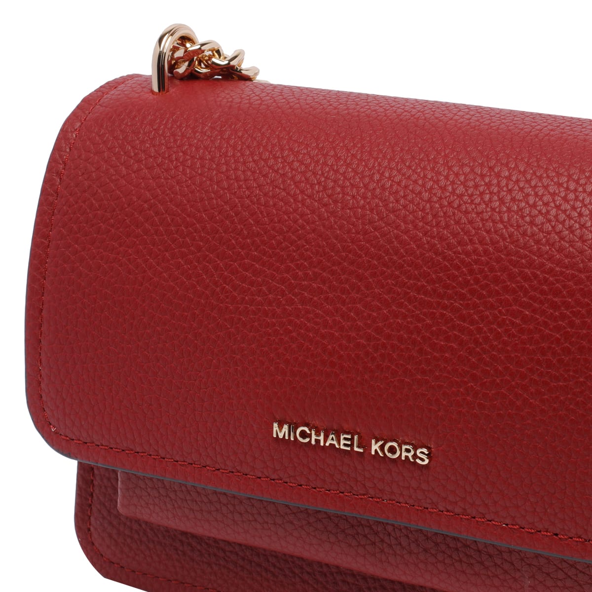 Shop Michael Michael Kors Small Claire Crossbody Bag In Red