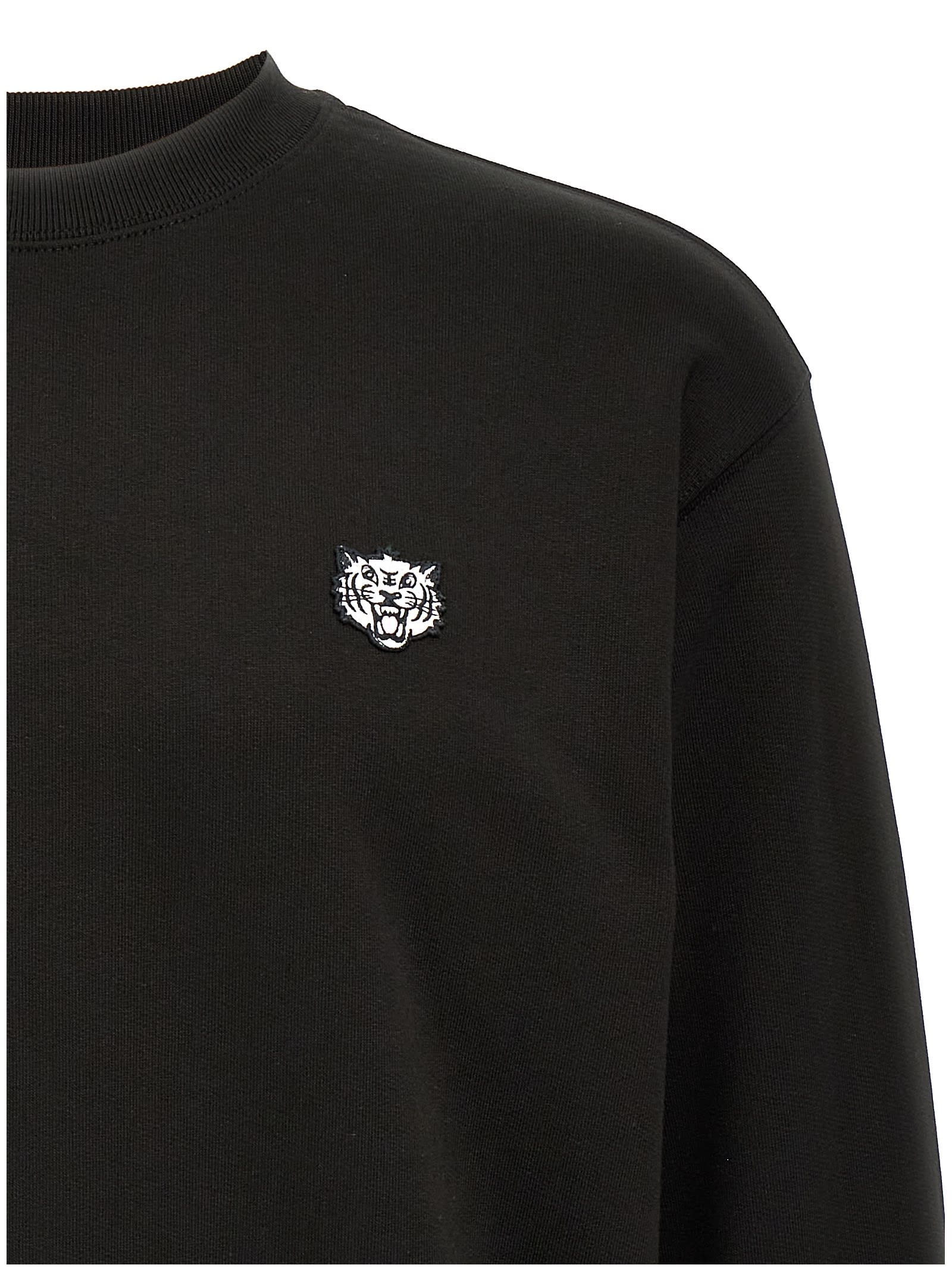 Kenzo Black Sweatshirt With Logo In Black