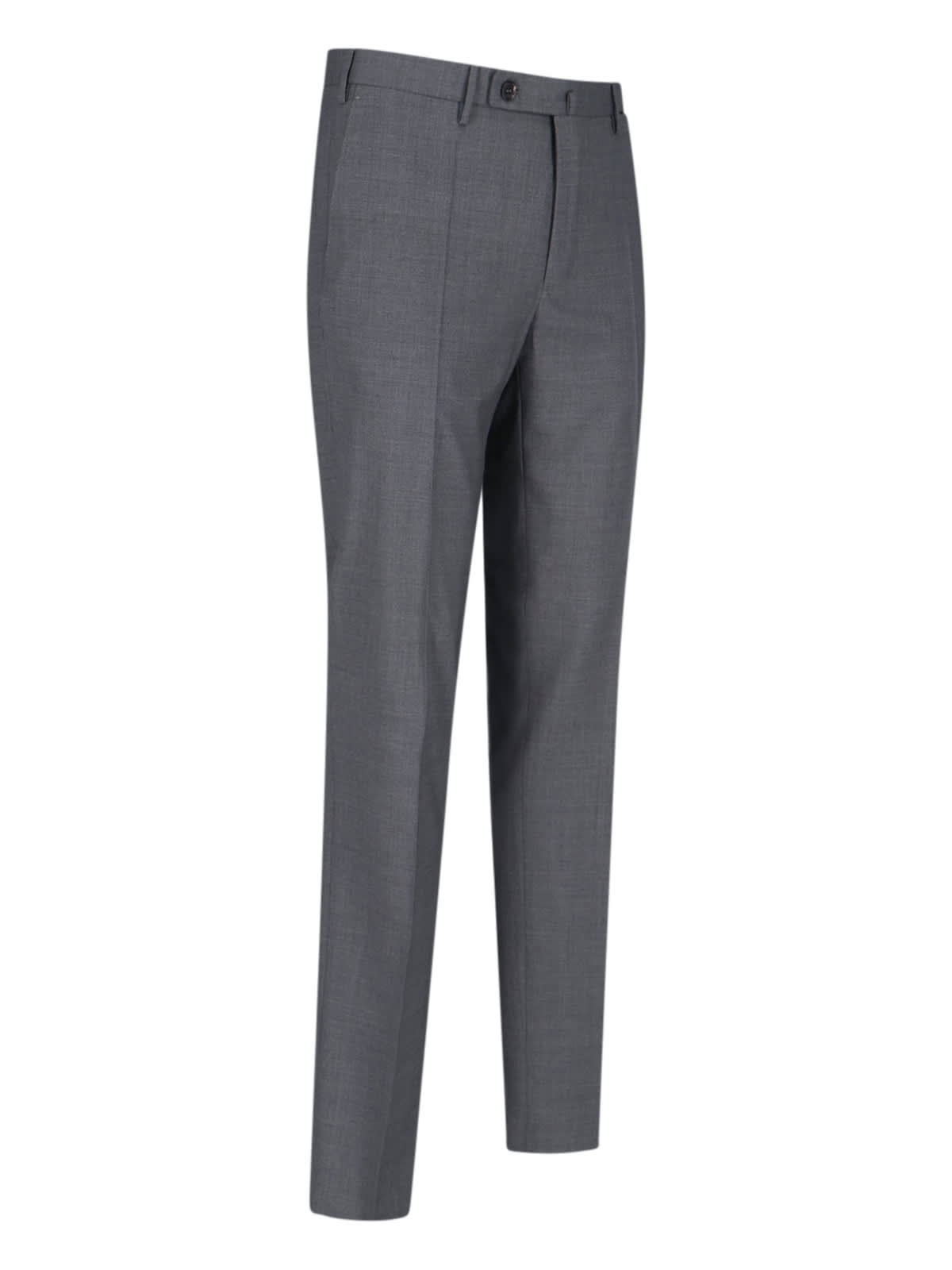 Incotex High-waisted Virgin Wool Chino Pants In Gold