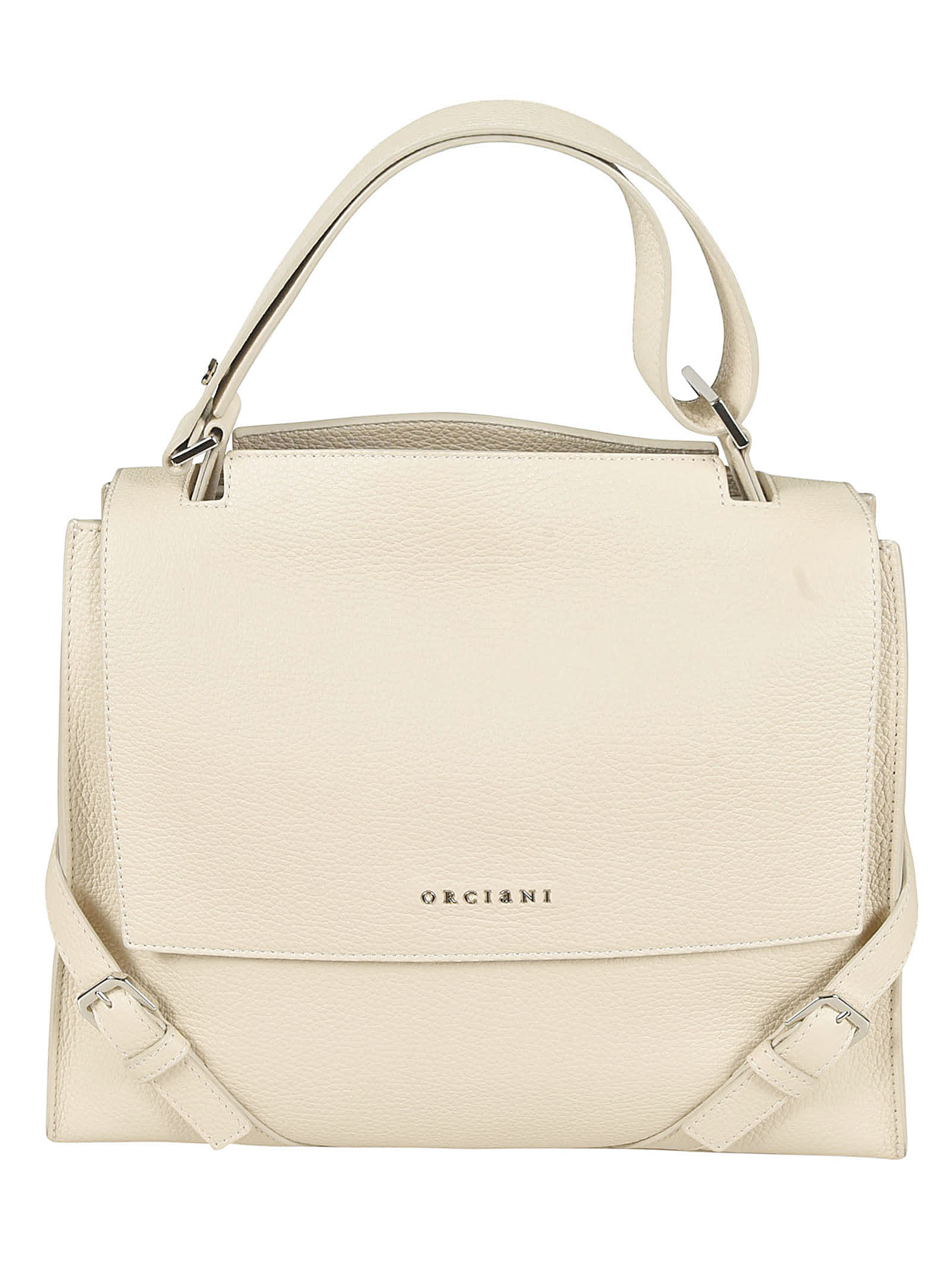 Shop Orciani Sveva Shoulder Bag In Acqua