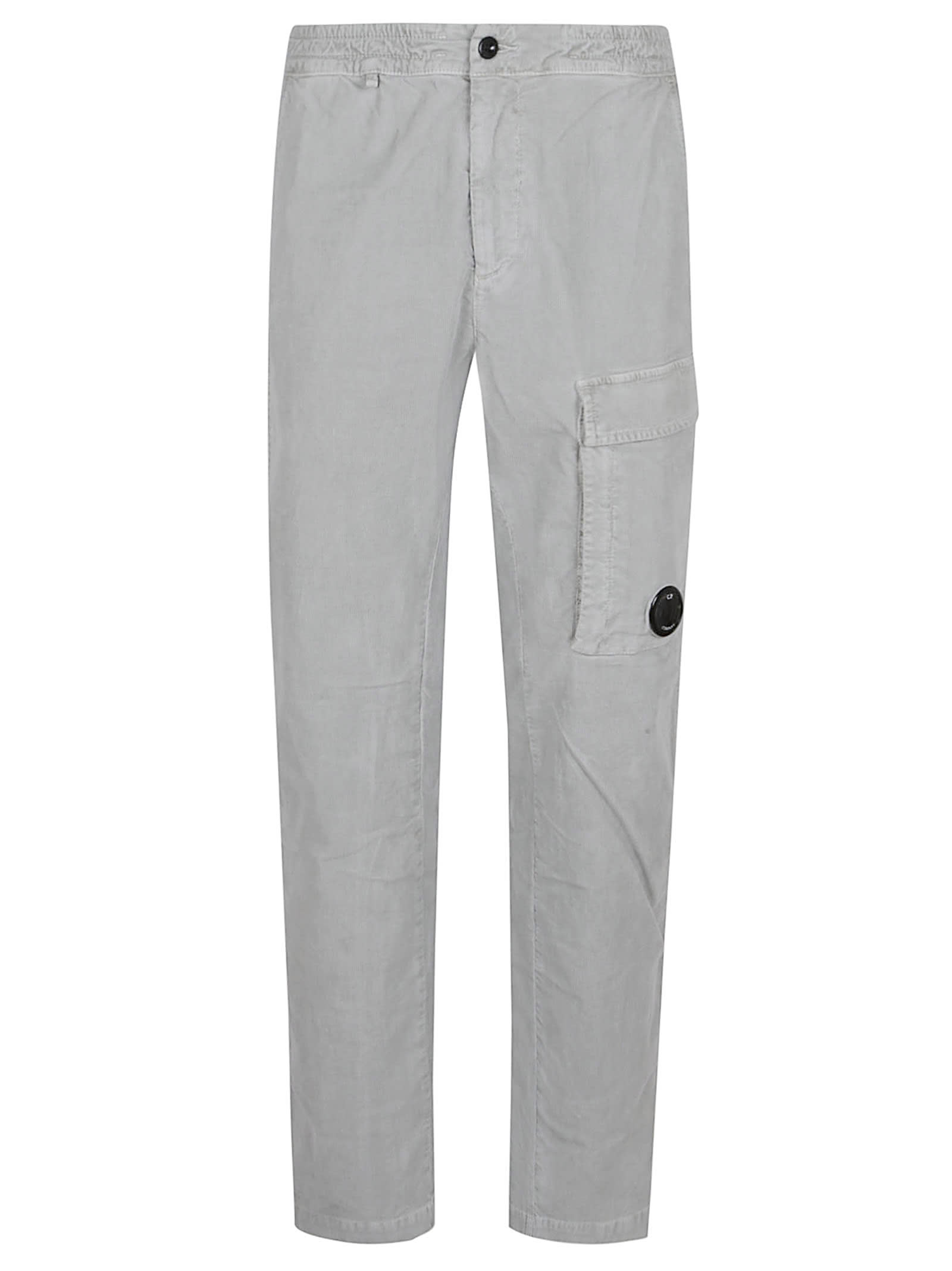 C.p. Company Elastic Waistband Cargo Pant In Gray