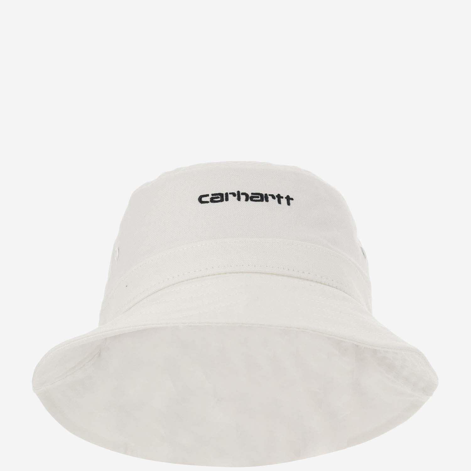 Carhartt Canvas Bucket Hat With Logo In White