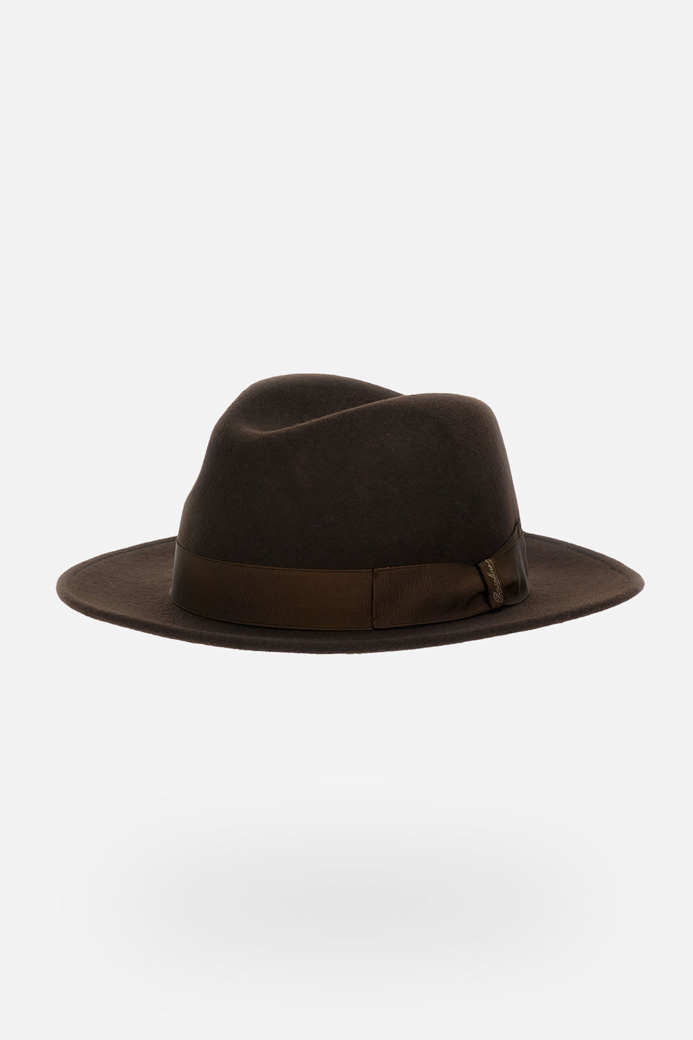 Borsalino Wide Brim Hat In Brown