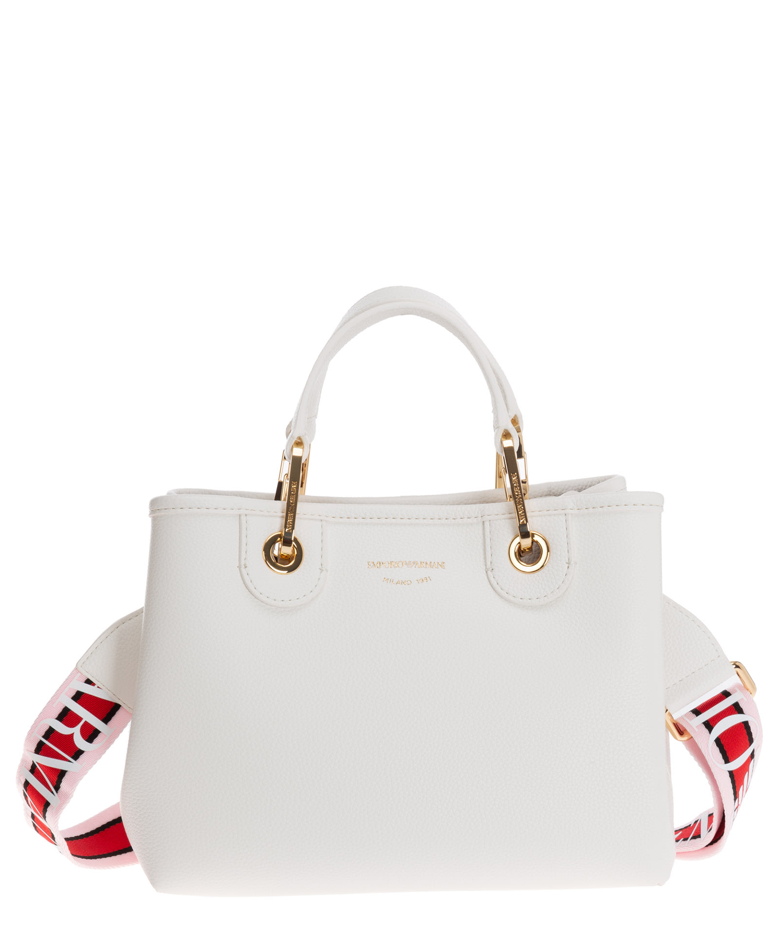 Shop Emporio Armani Myea Small Small Handbag In White