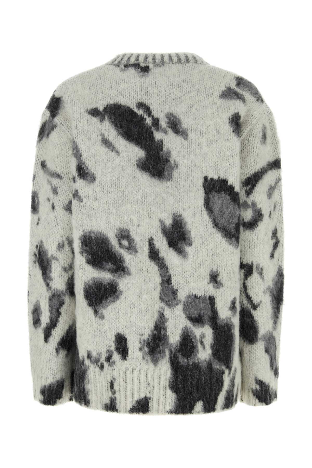 Stella Mccartney Embroidered Wool Blend Oversize Sweater In Multicolor2
