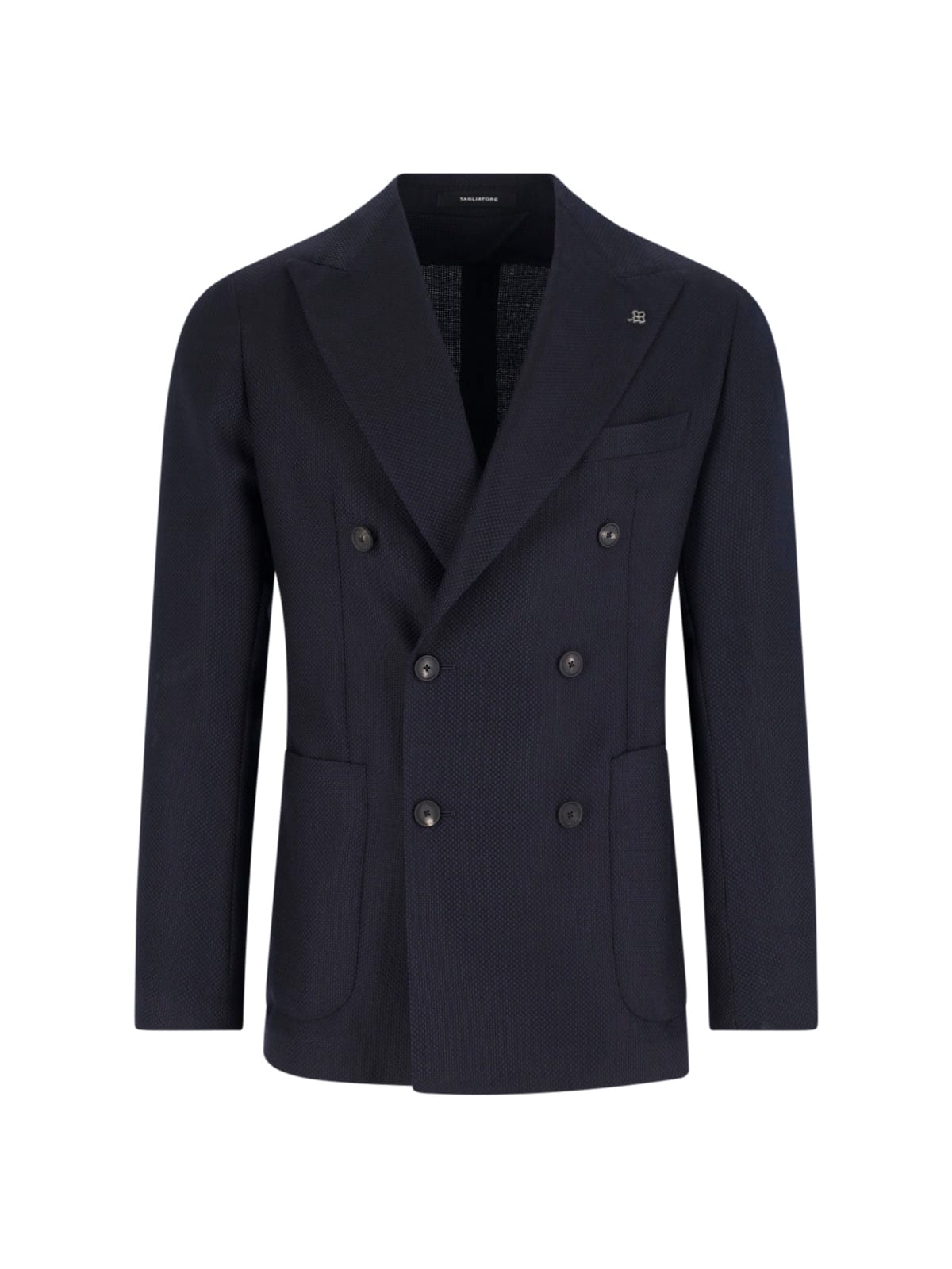 Double-breasted Virgin Wool Blazer - Tagliatore - Modalova