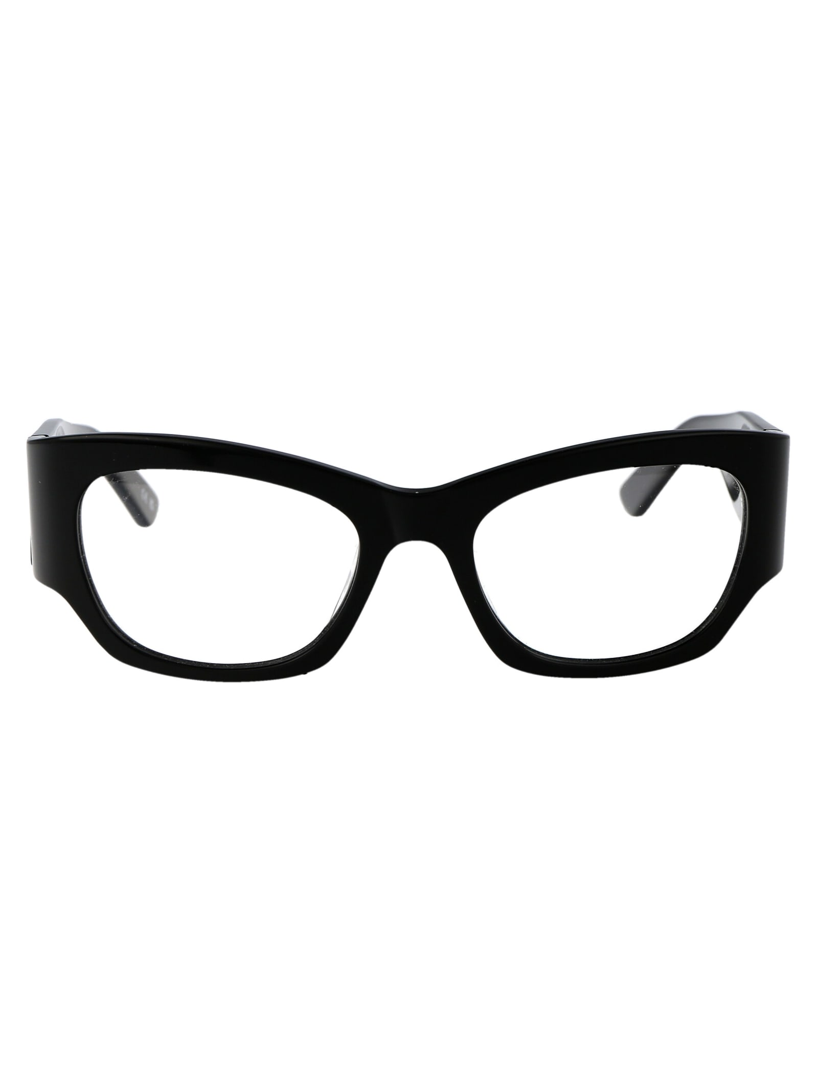 Shop Balenciaga Bb0333o Glasses In 001 Black Black Transparent