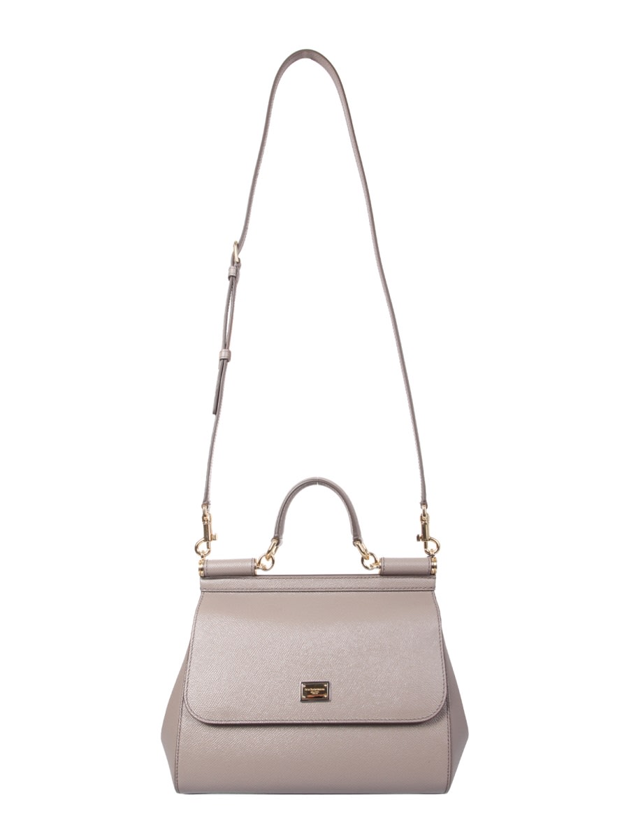 Shop Dolce & Gabbana Sicily Medium Bag In Dove