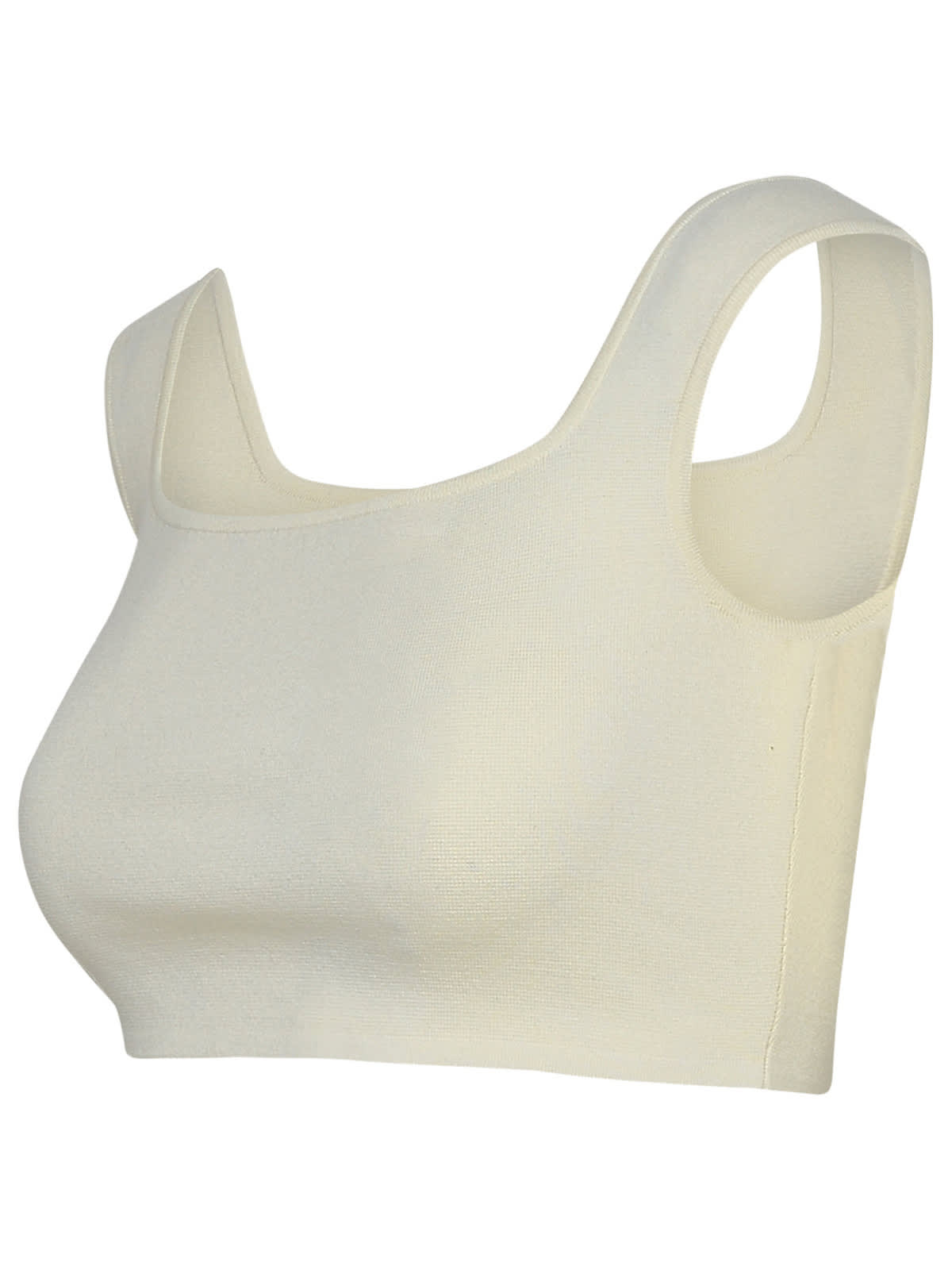 Max Mara Ivory Cotton Lightening Top In White